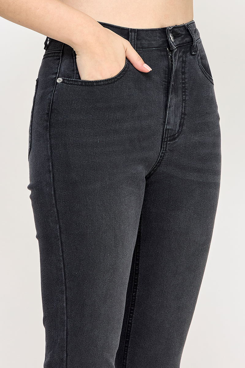 Black Washed Skinny Jeans - Hustle N Holla