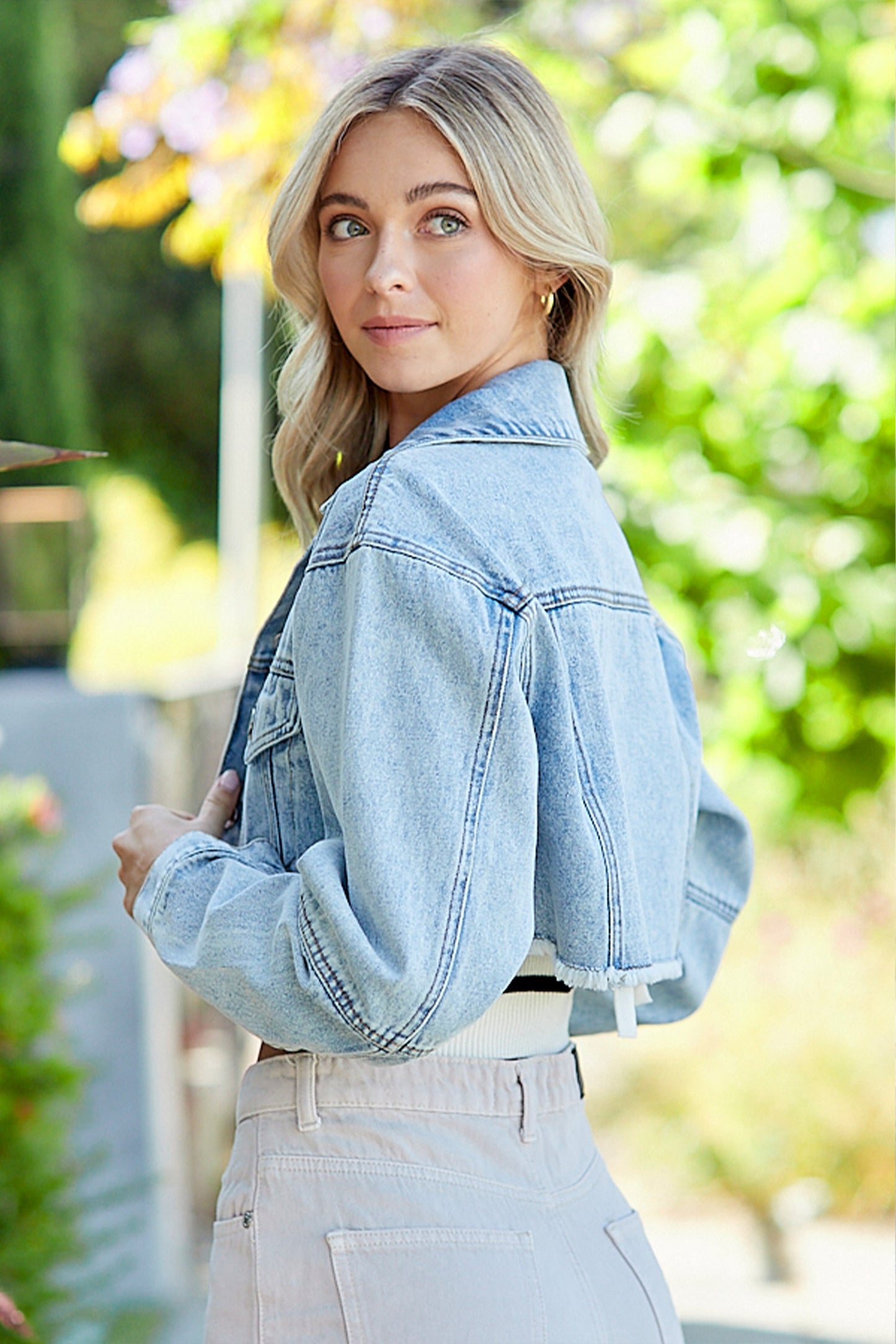 Zephyr Cropped Blue Jacket