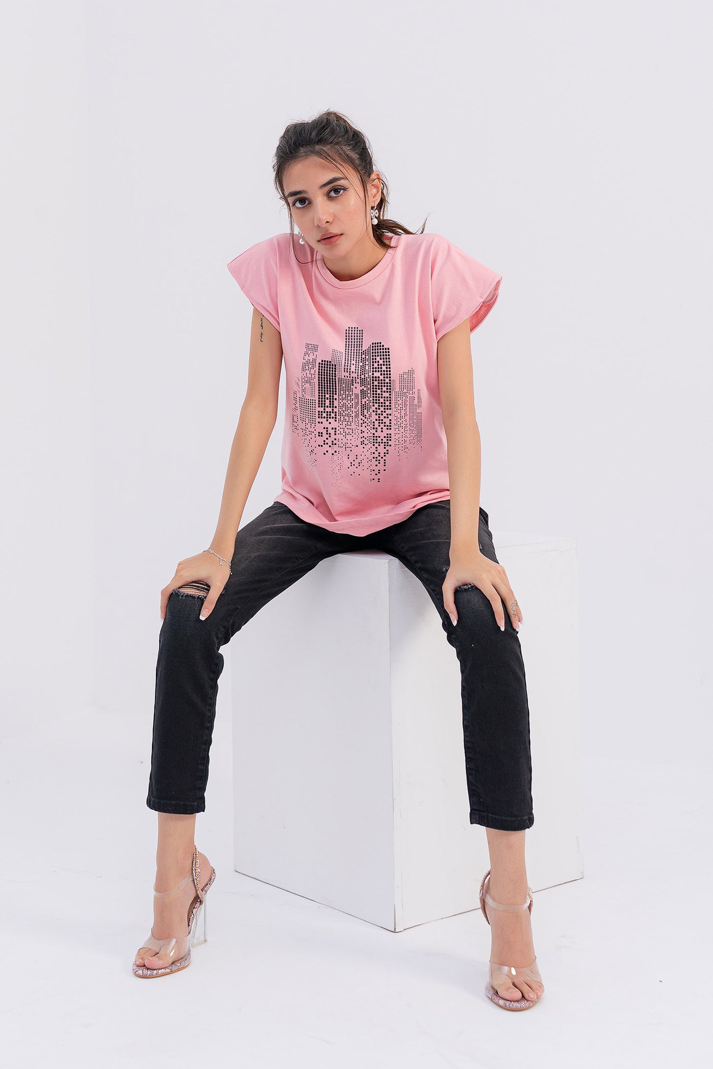 Amber Summer Vibe Sleeveless T-shirt