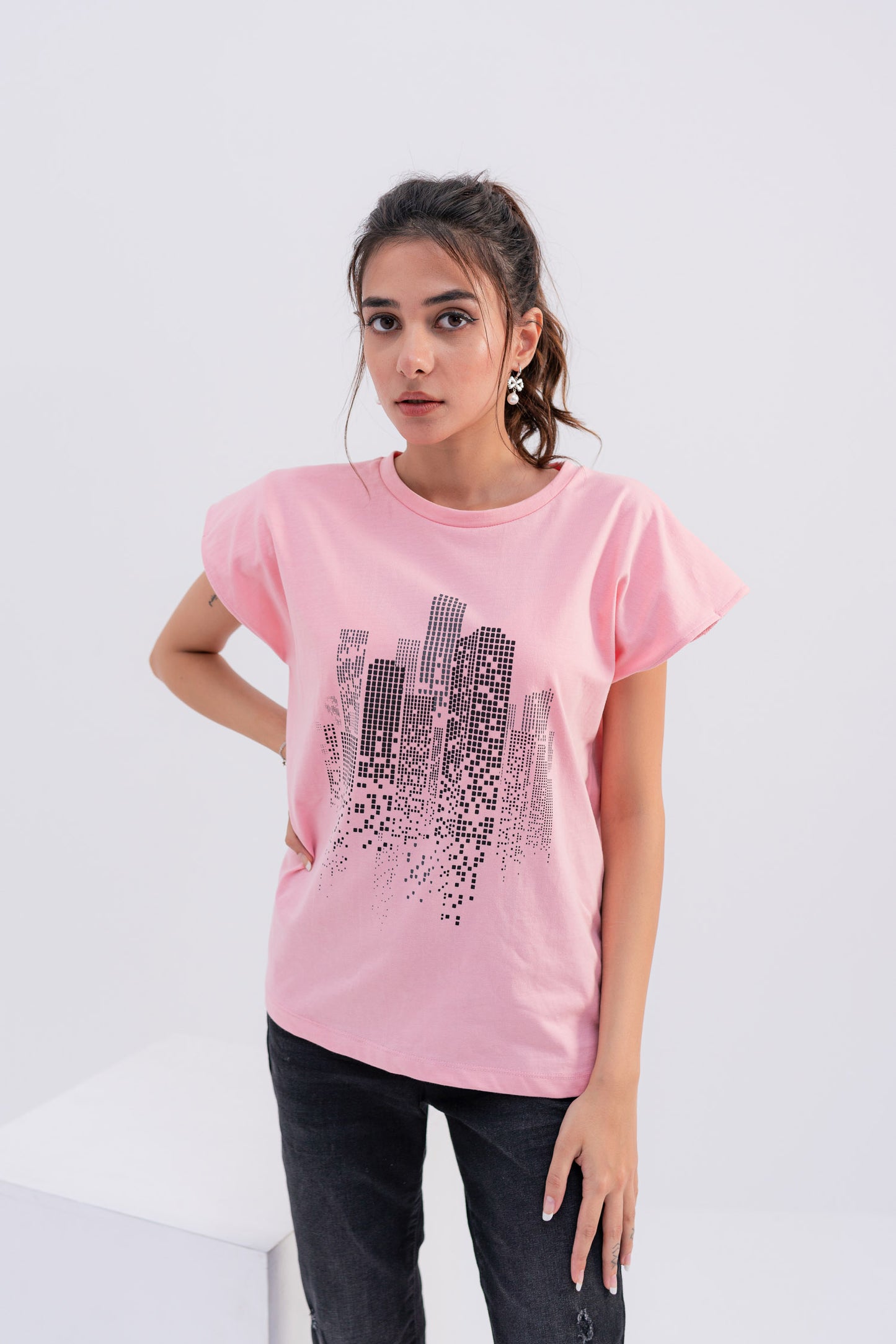 Amber Summer Vibe Sleeveless T-shirt