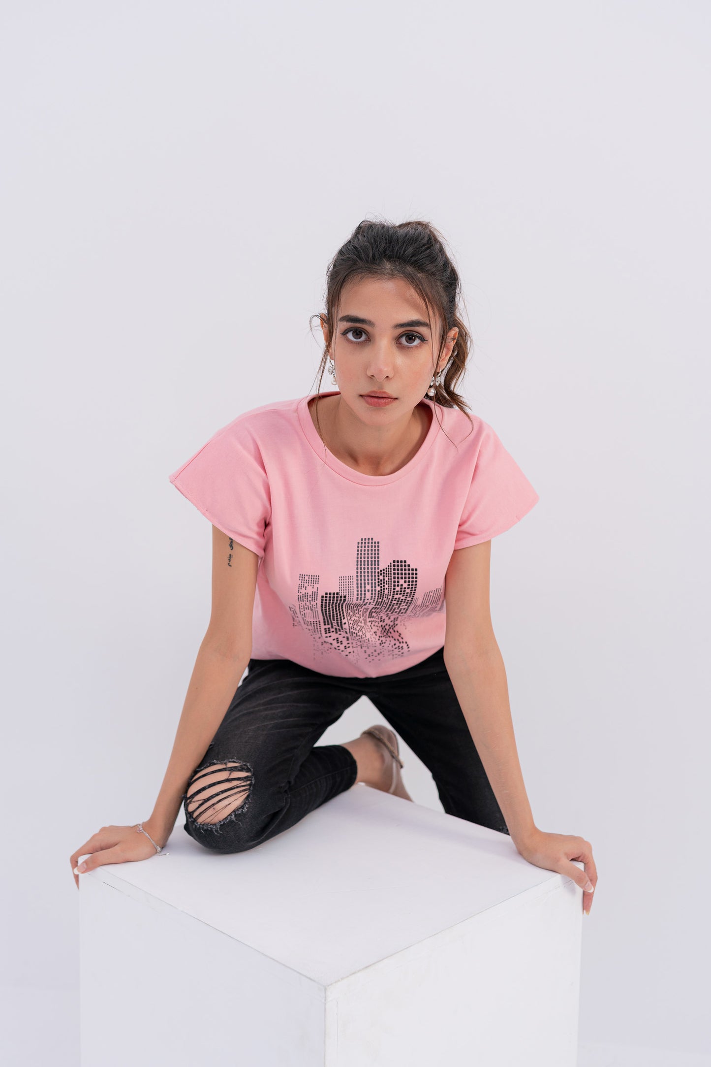 Amber Summer Vibe Sleeveless T-shirt