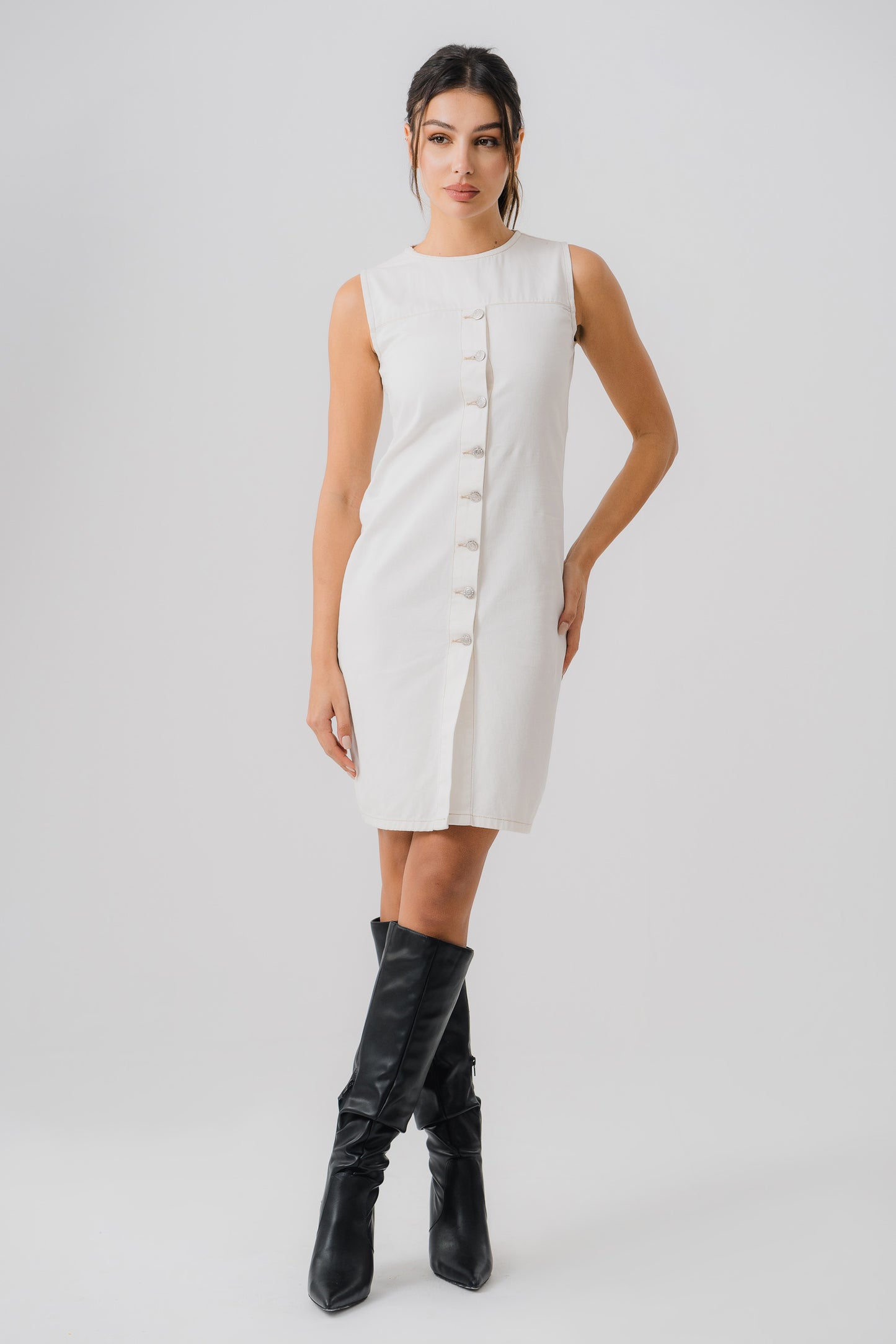 Nora Denim Dress - Hustle N Holla