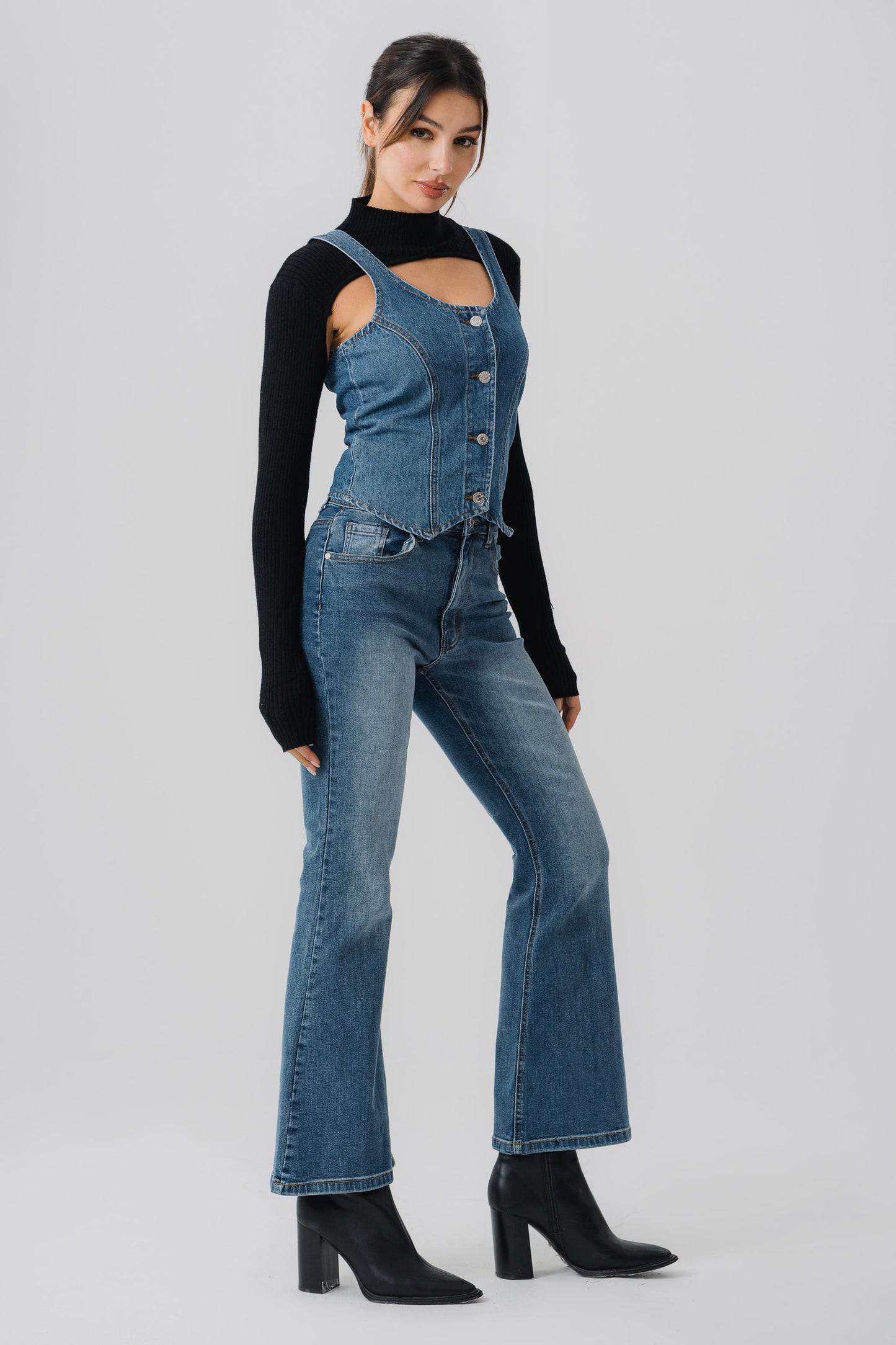 Original Flared Fit Denim Jeans - Hustle N Holla