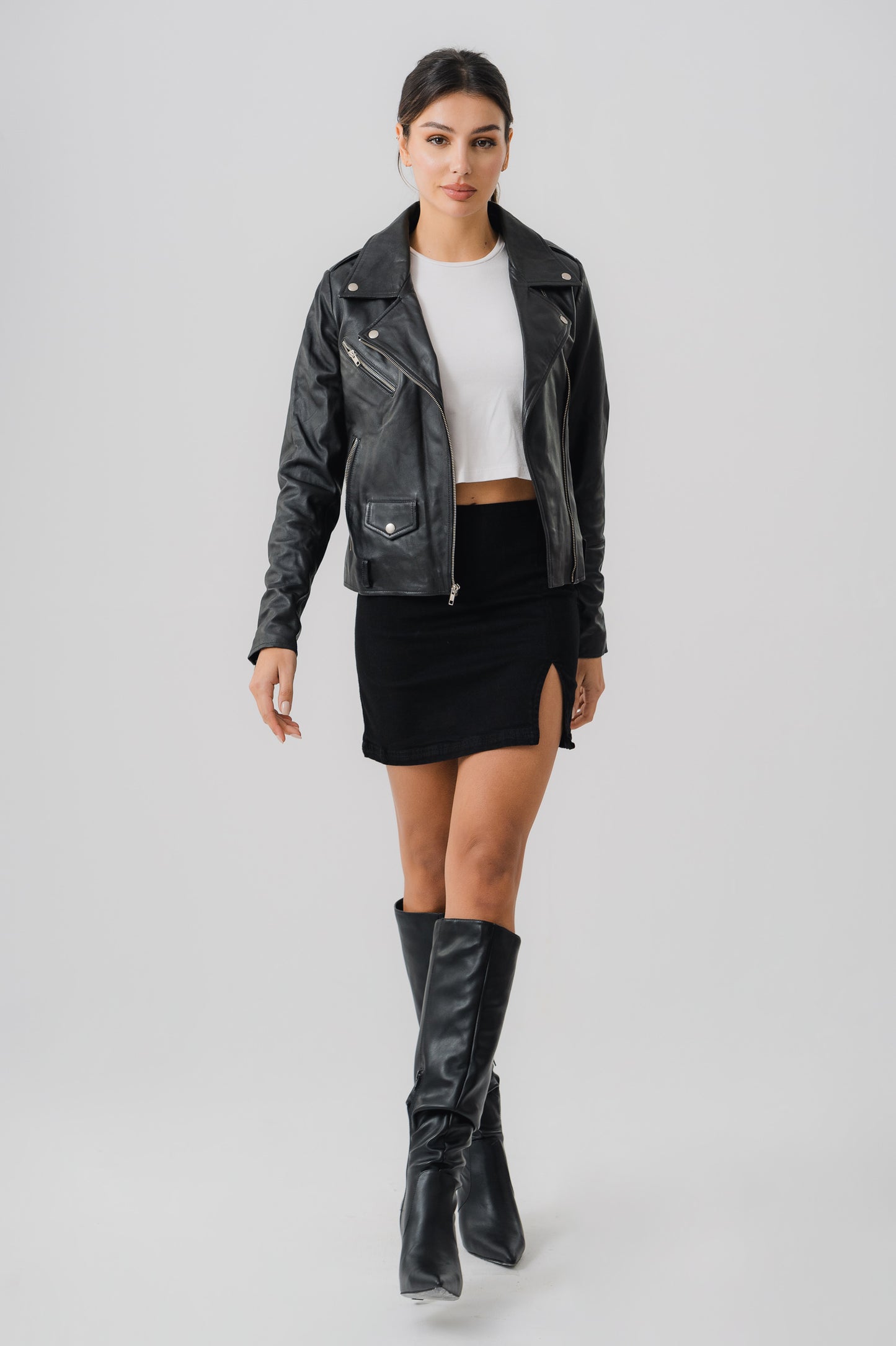 Black Short Denim Skirt - Hustle N Holla