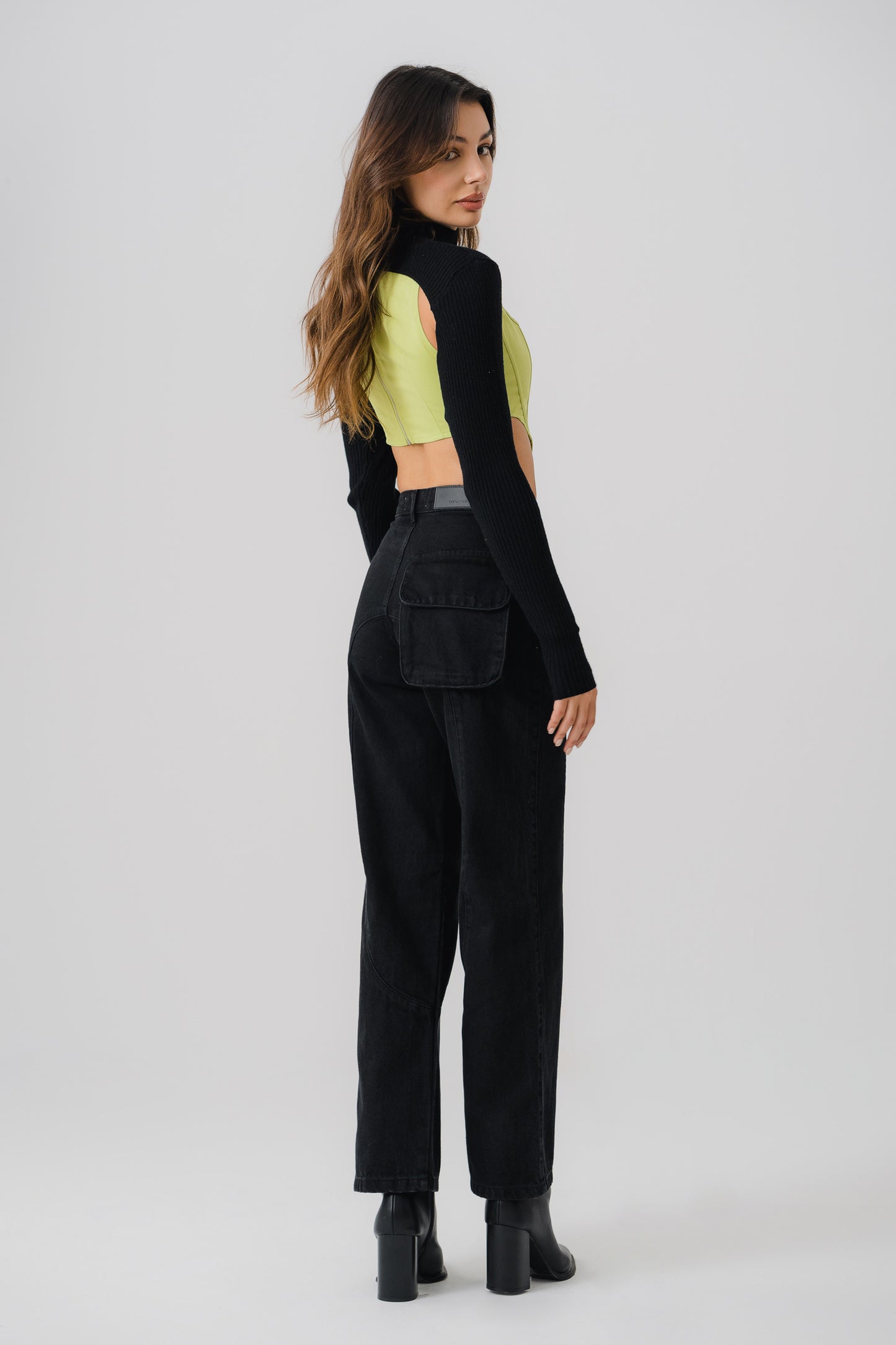 Black Cargo Pocket Jeans - Hustle N Holla