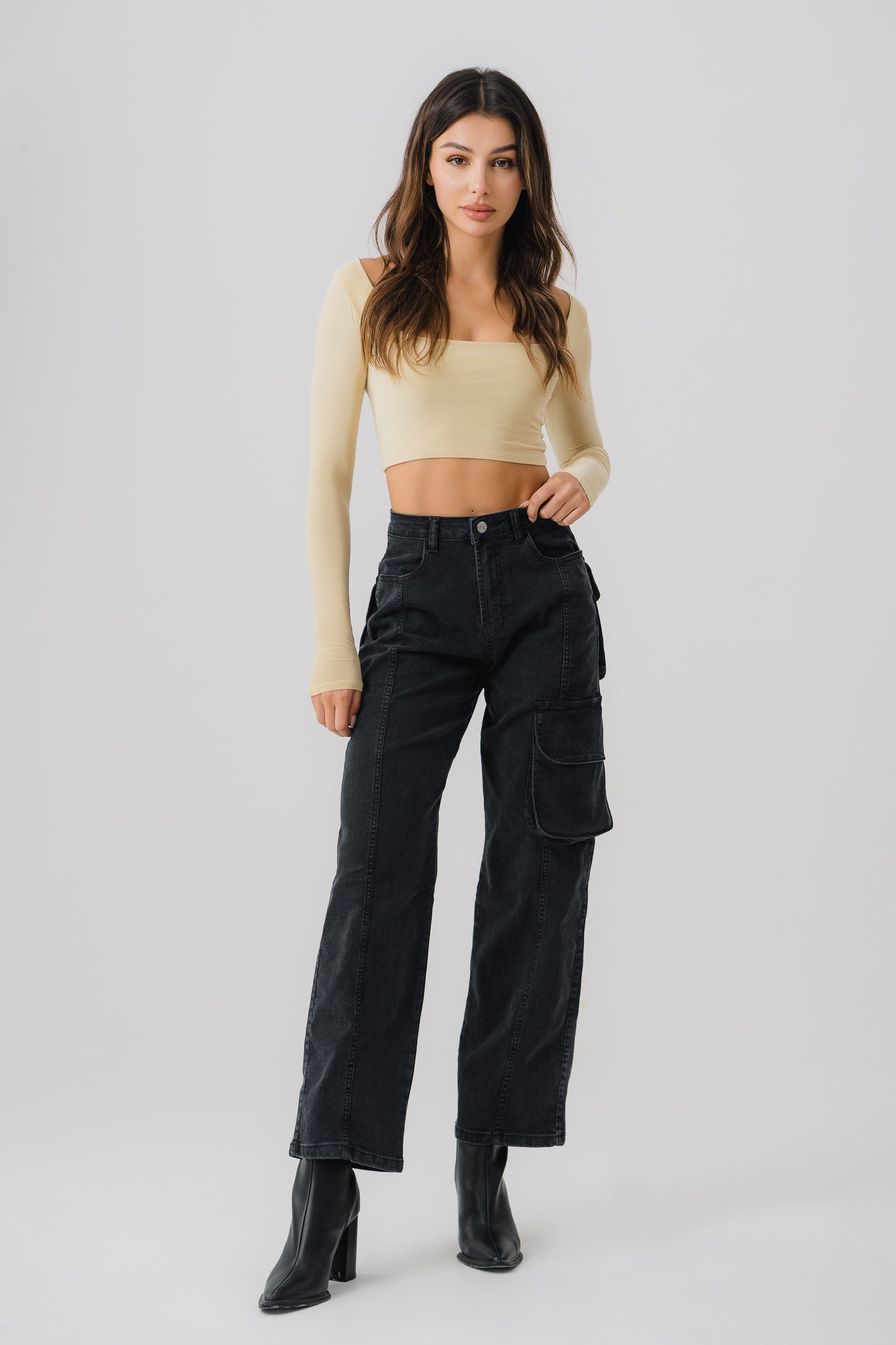 Ayla Cargo Jeans - Hustle N Holla