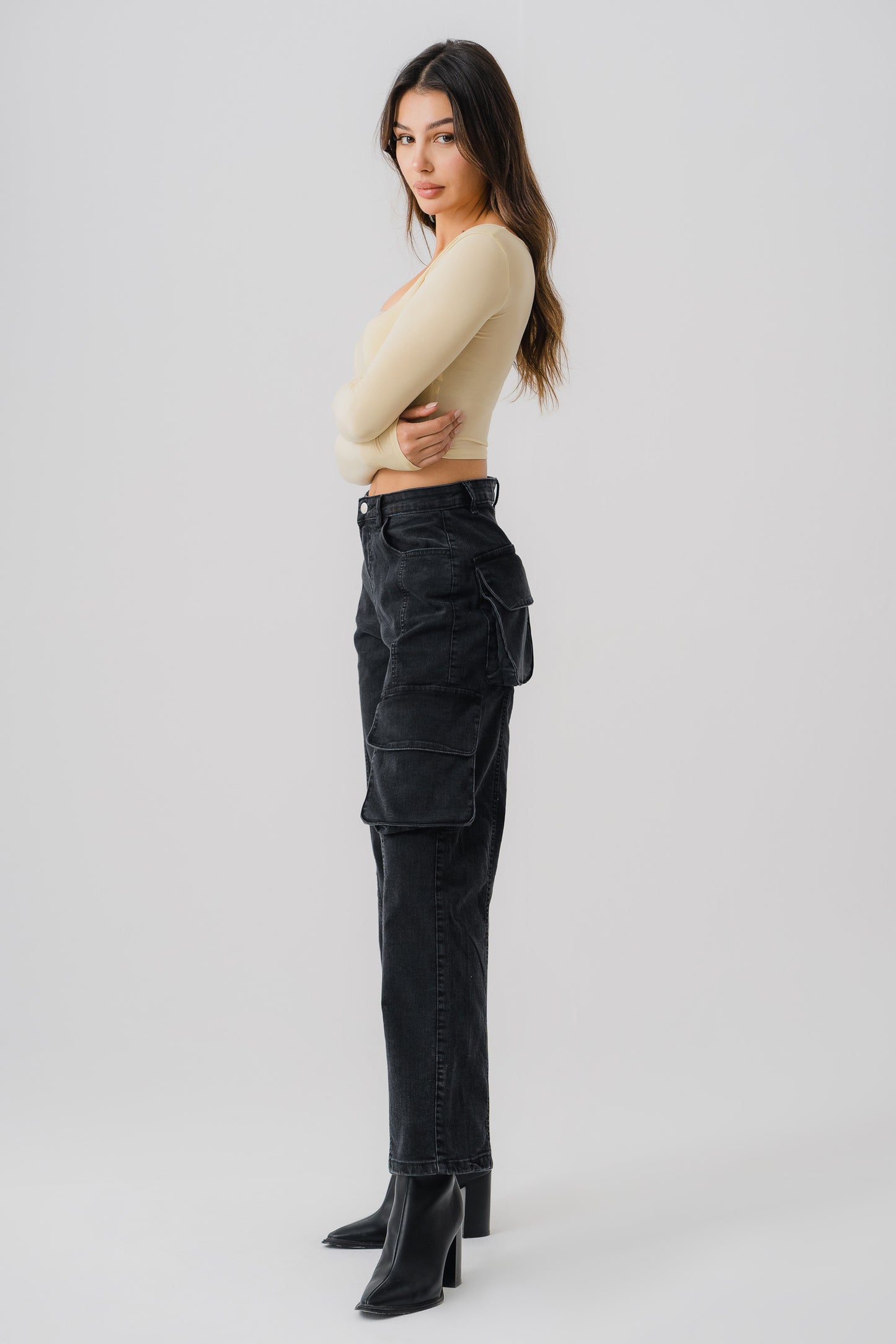 Ayla Cargo Jeans - Hustle N Holla