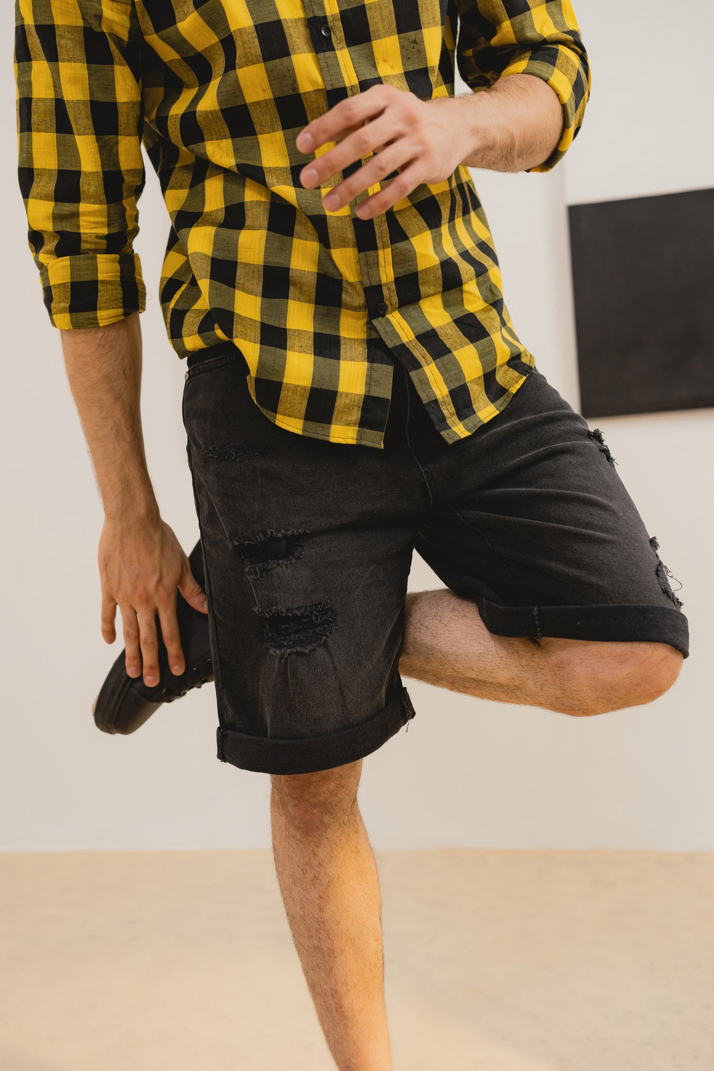 Black Denim Shorts - Hustle N Holla