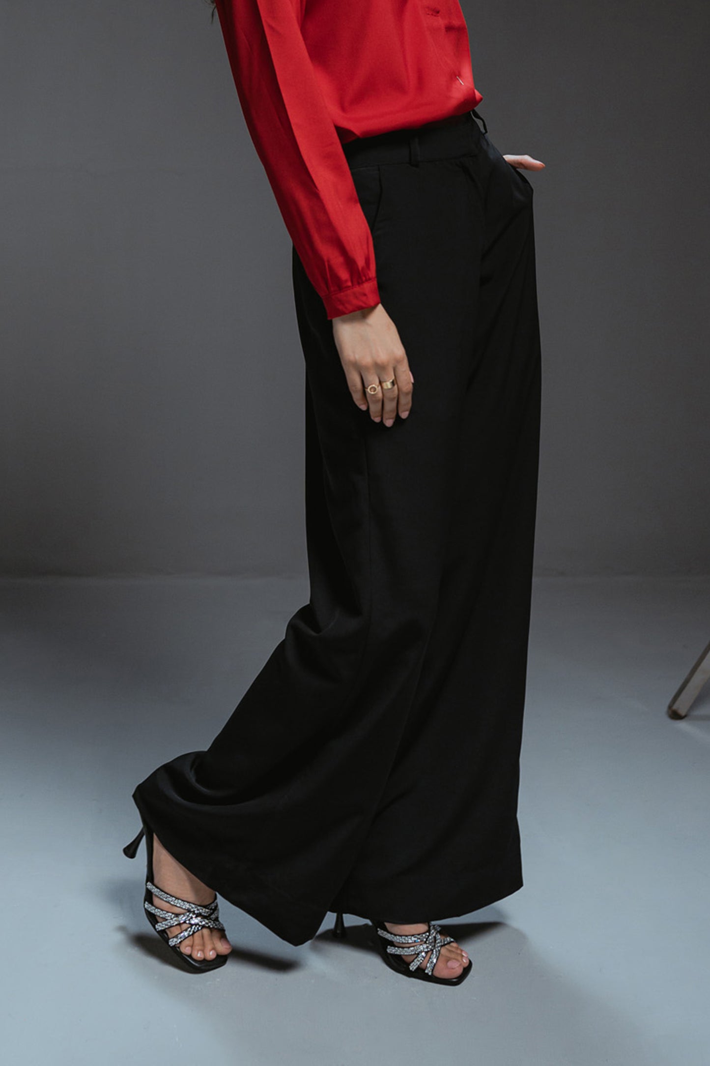 Black Flared Pants