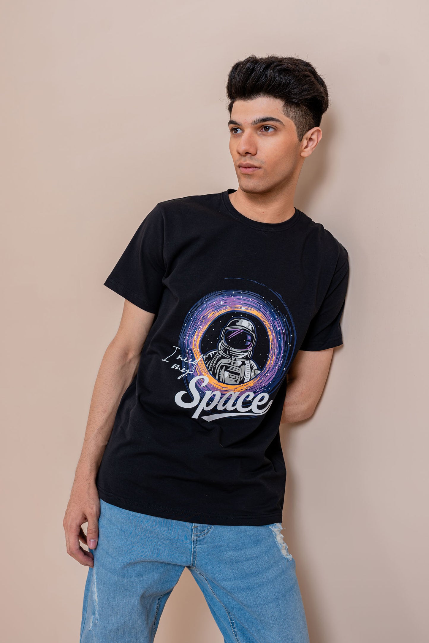 Black Space Graphic T-shirt