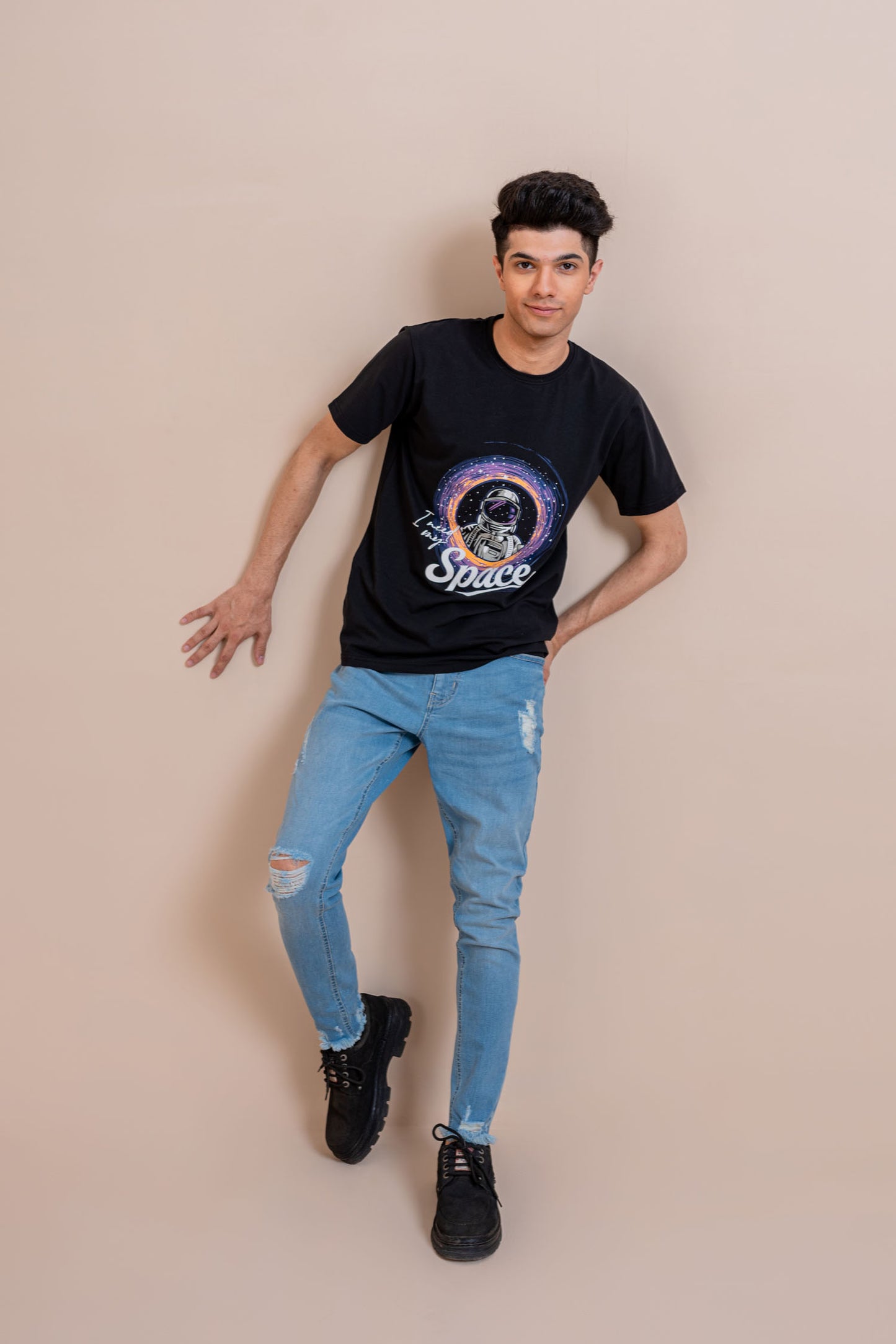 Black Space Graphic T-shirt