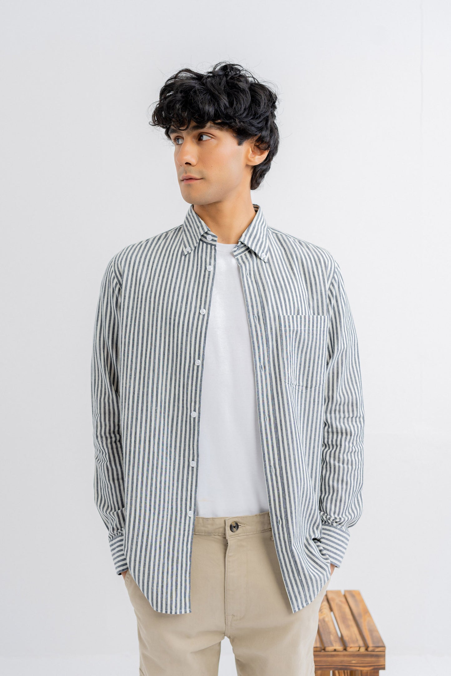 Black and White Stripe Shirt