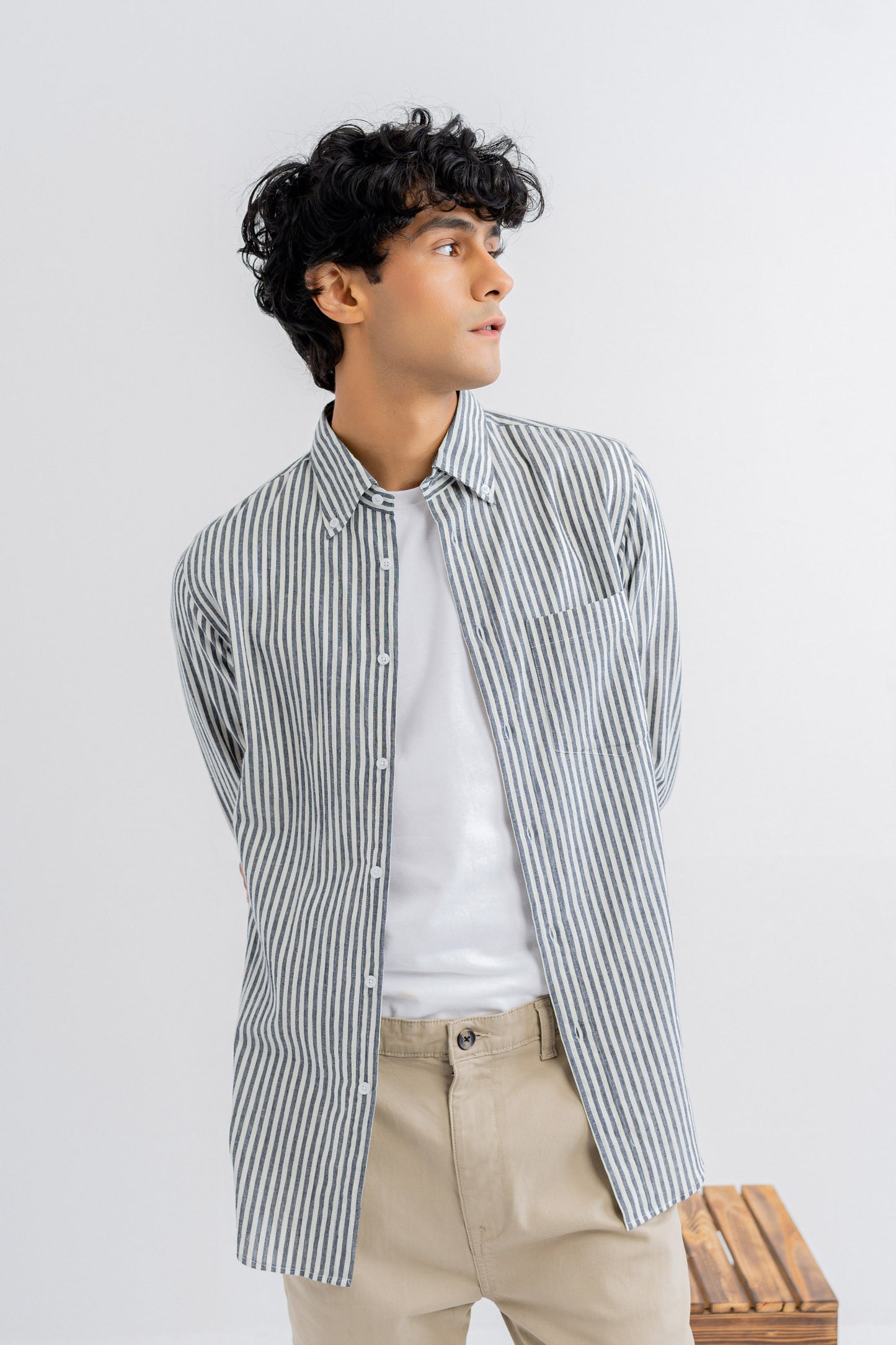 Black and White Stripe Shirt