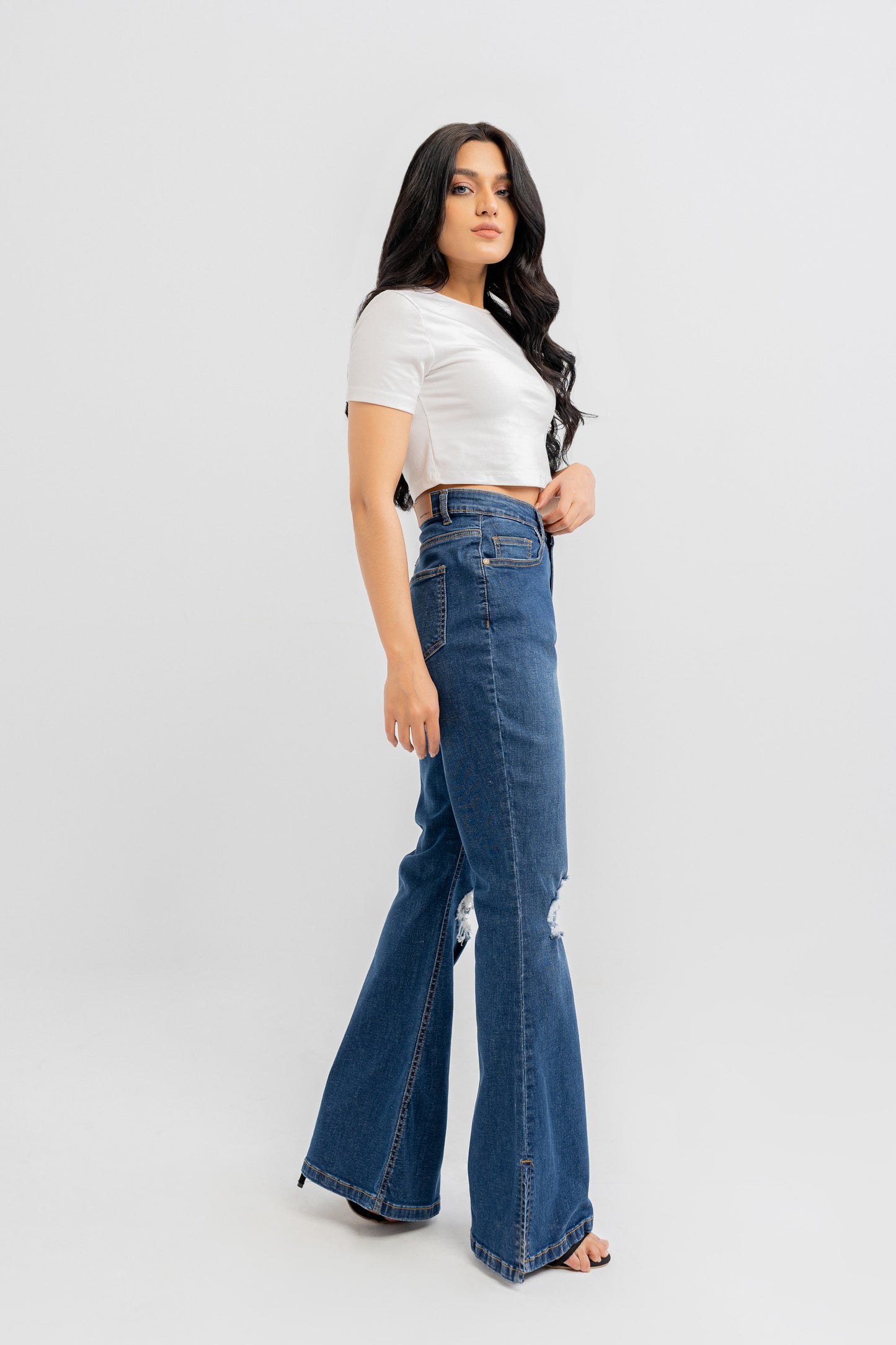 Blue Boot Cut Jeans