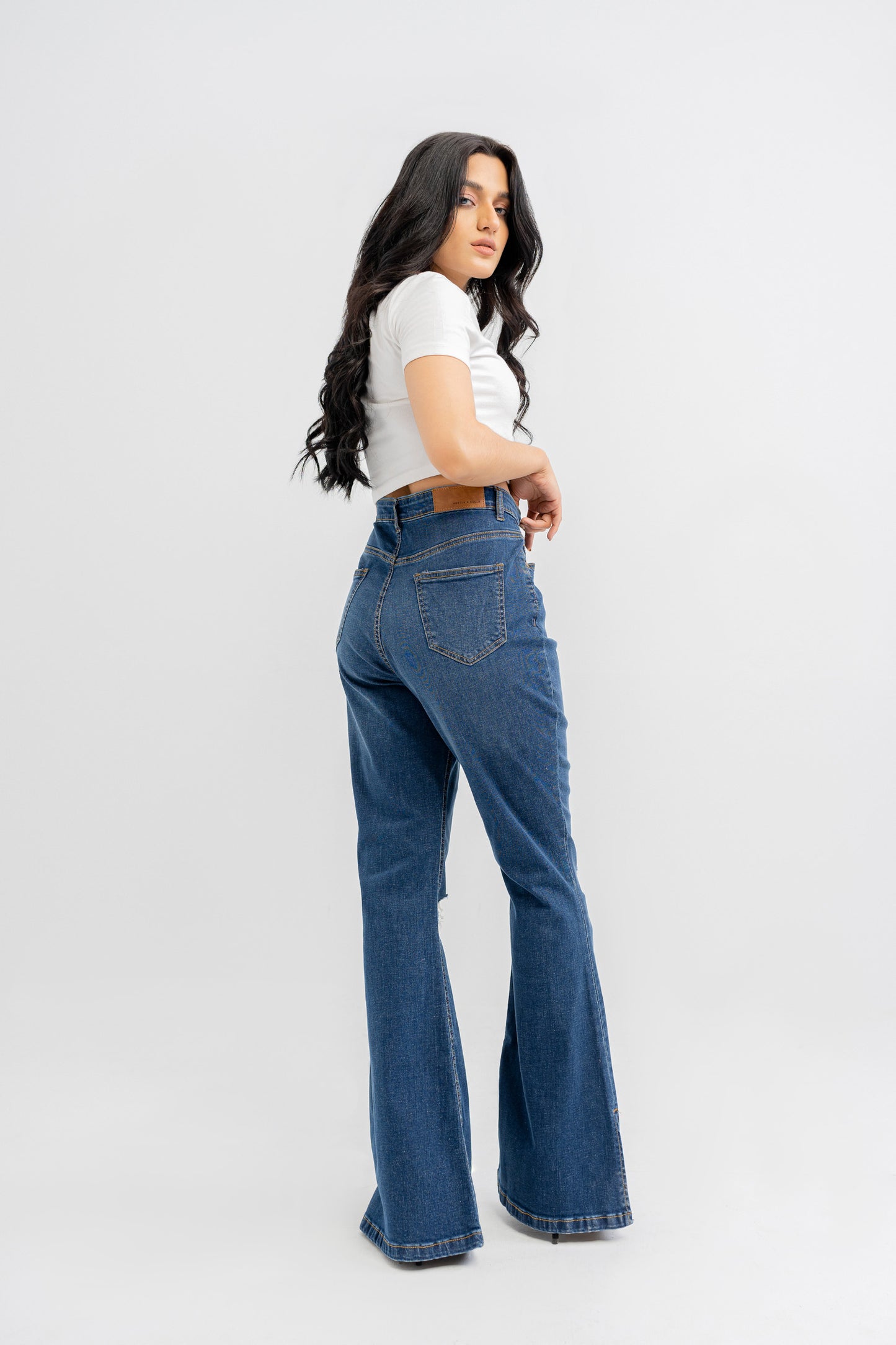 Blue Boot Cut Jeans