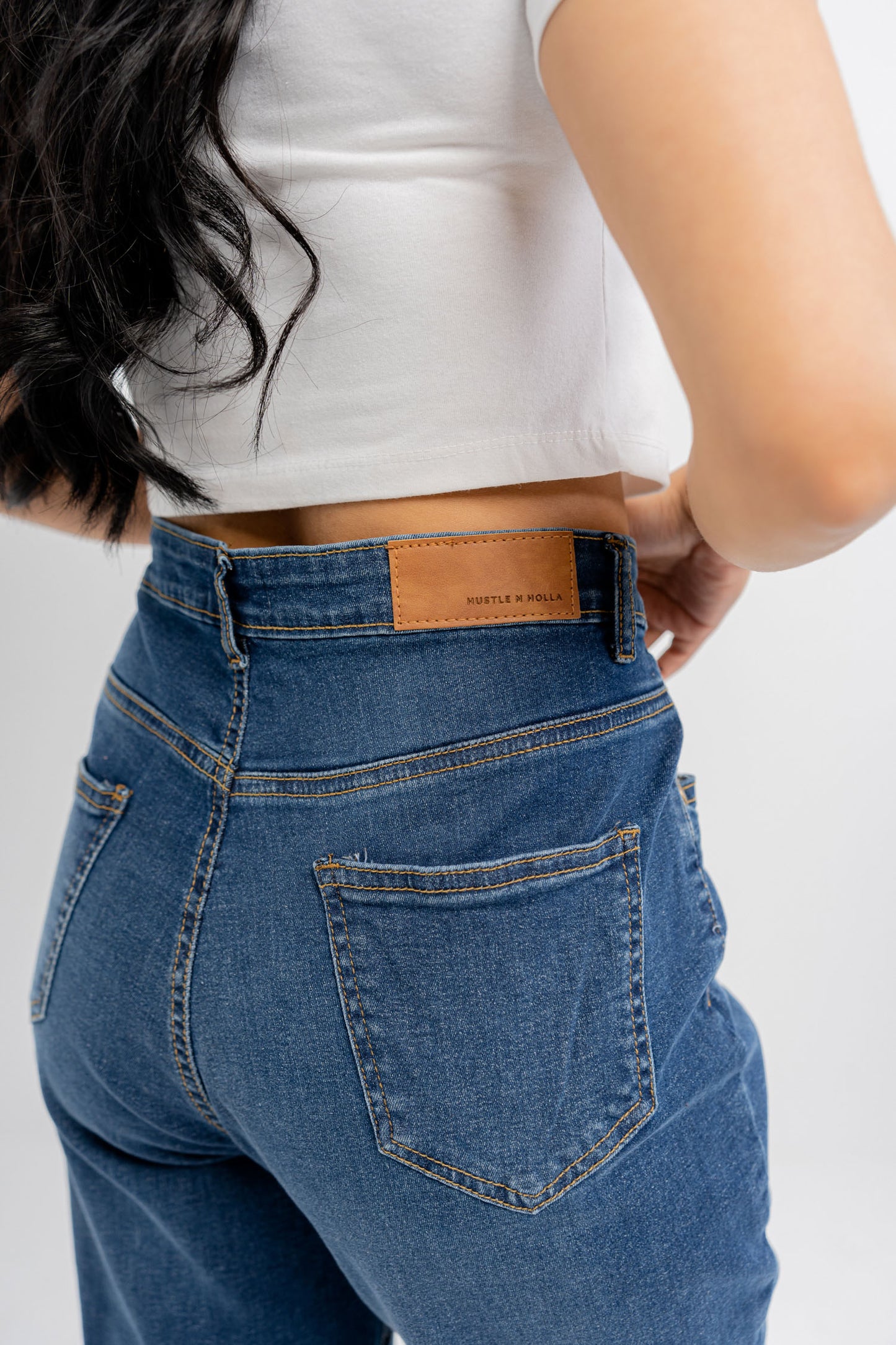 Blue Boot Cut Jeans