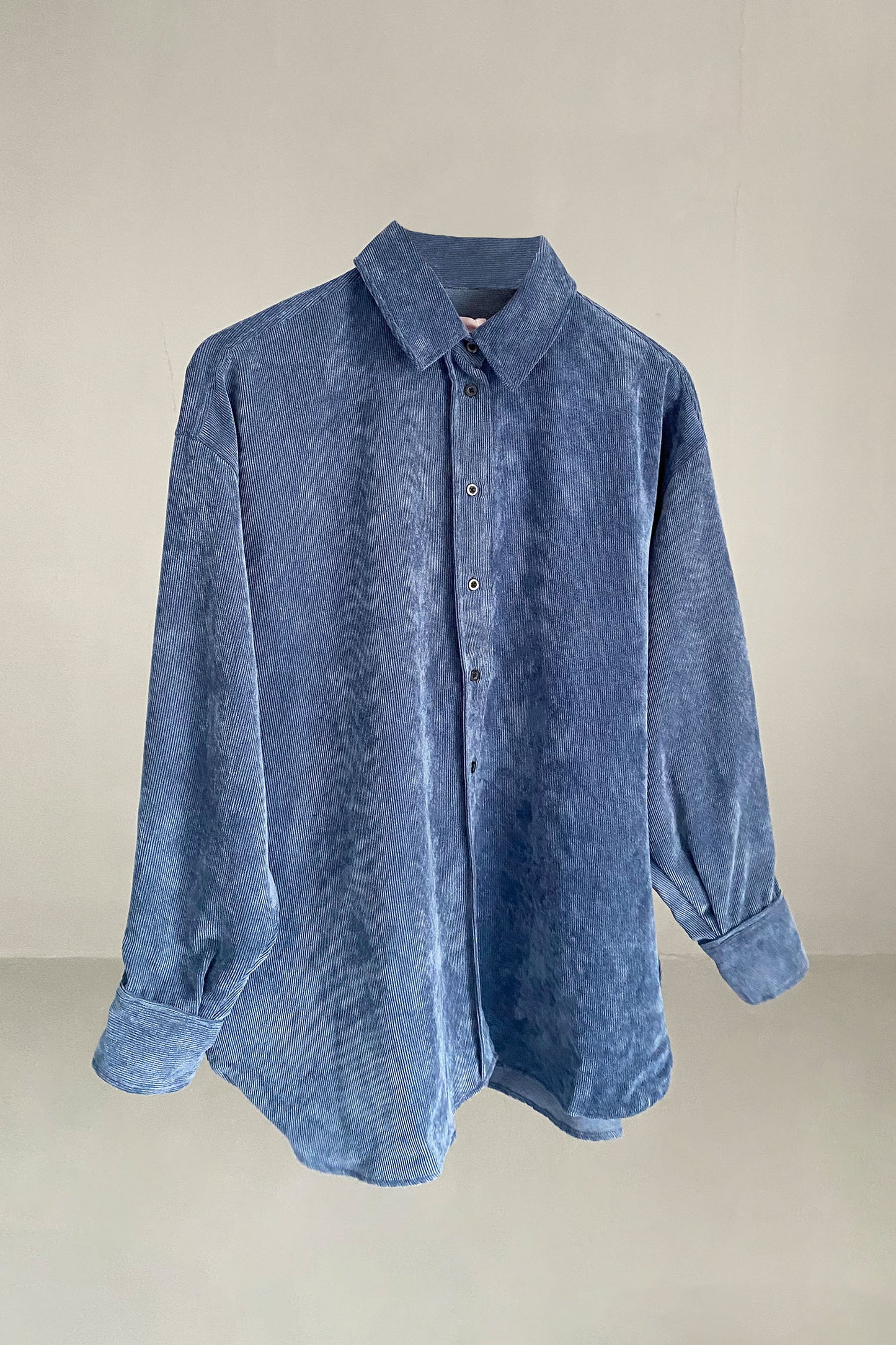 Blue Corduroy Shacket - Hustle N Holla