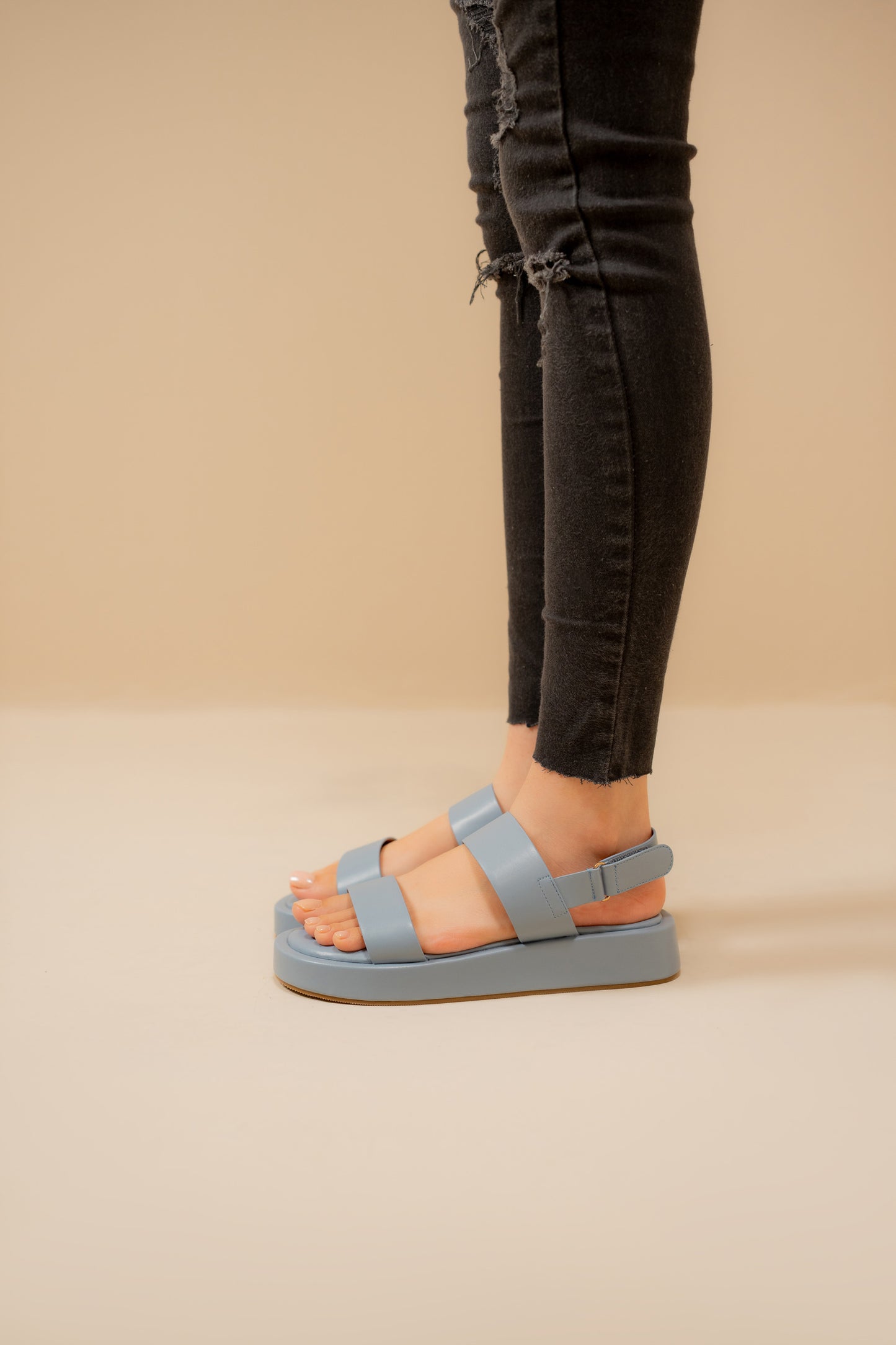 Blue Everyday Flatform Sandals
