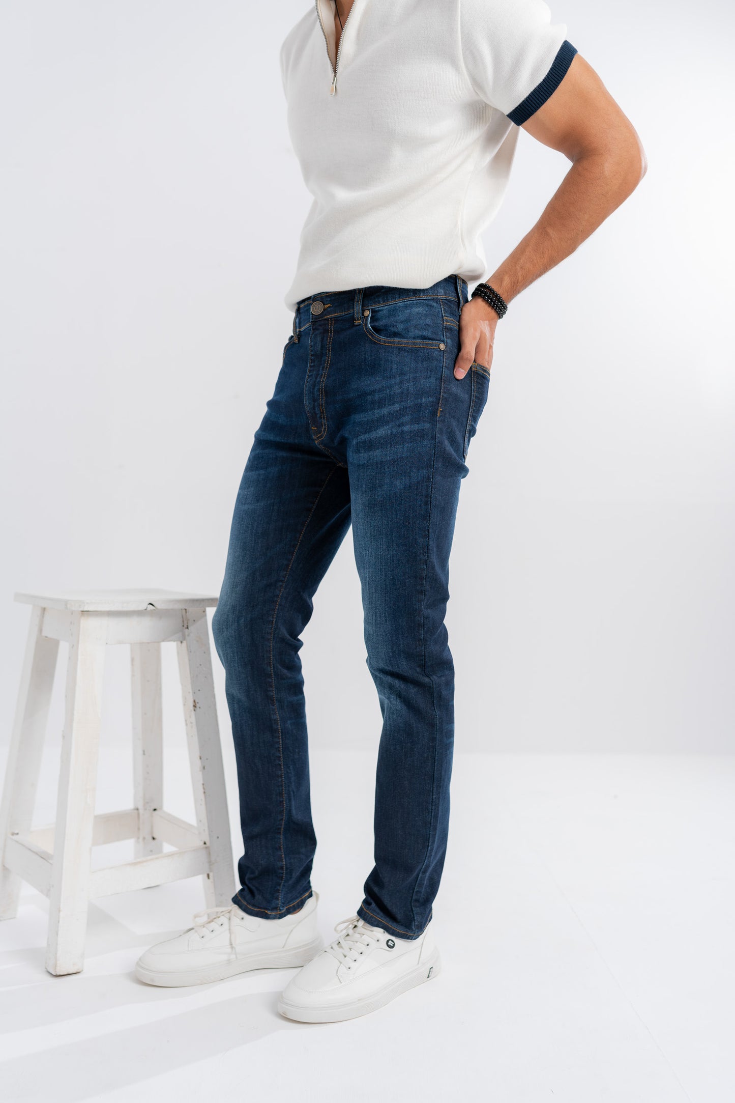 Blue Skinny Fit Denim Jeans - Hustle N Holla