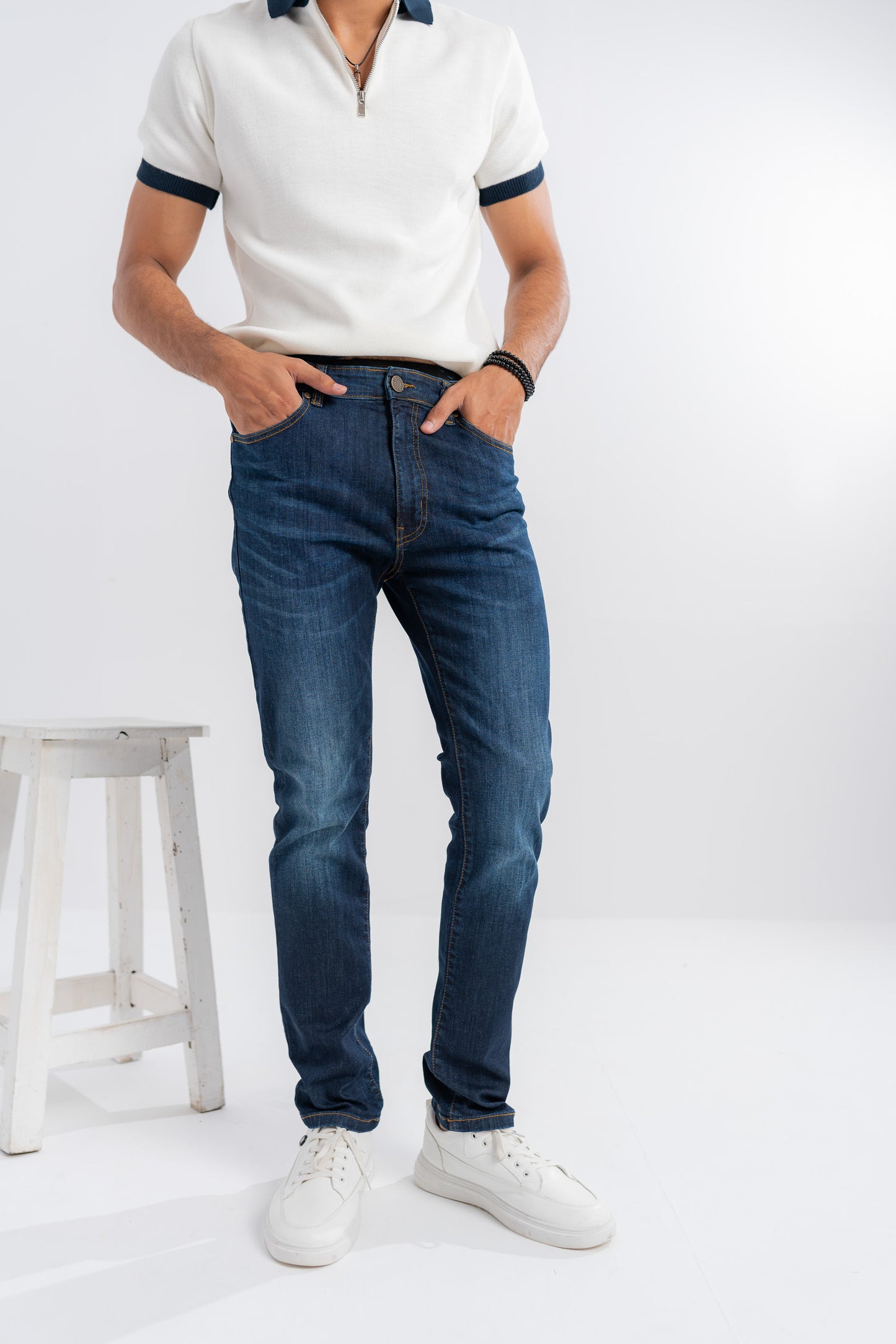 Blue Skinny Fit Denim Jeans