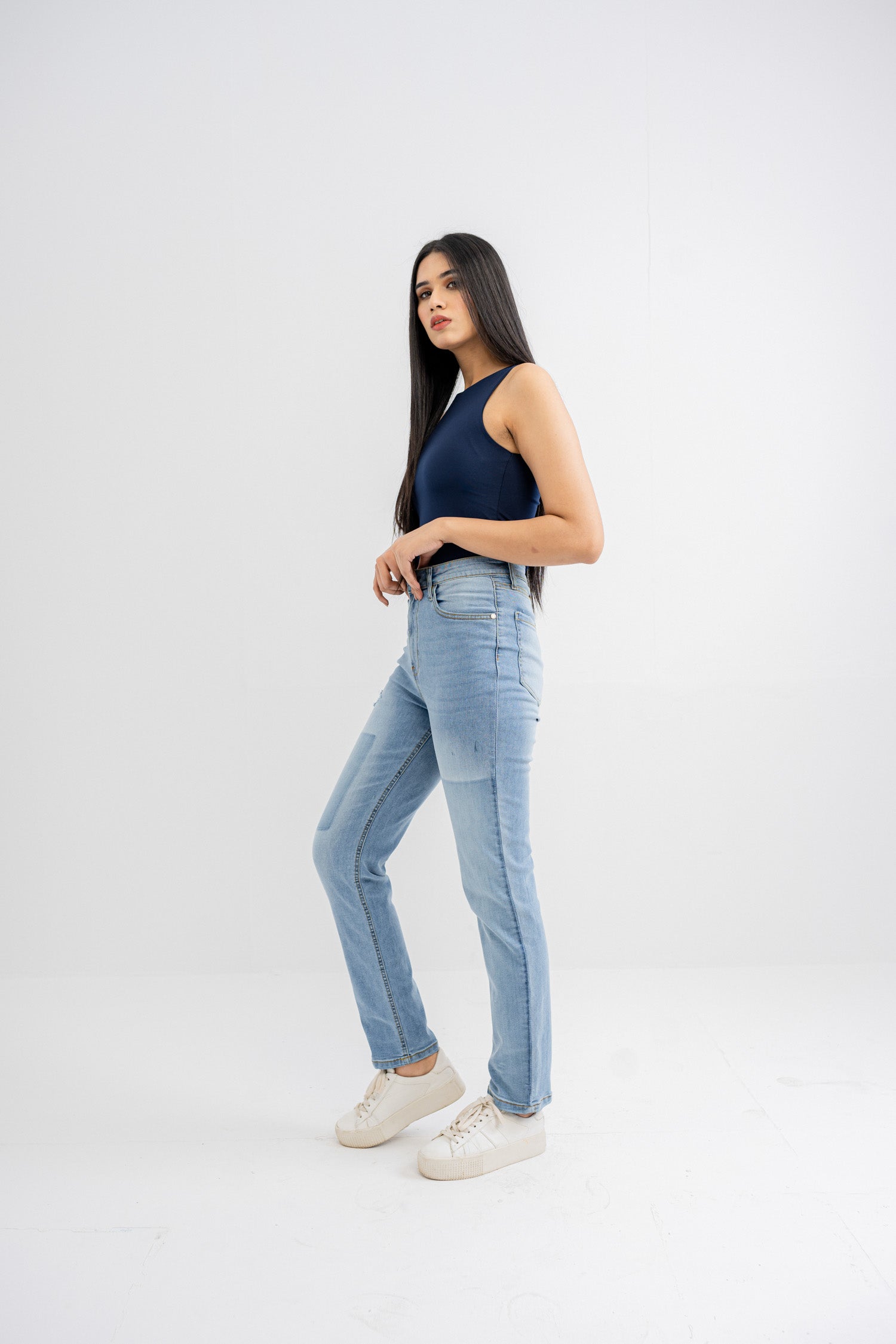 Blue Slim Fit Jeans - Hustle N Holla