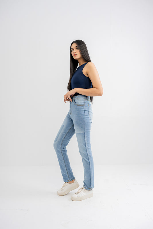 Blue Slim Fit Jeans - Hustle N Holla