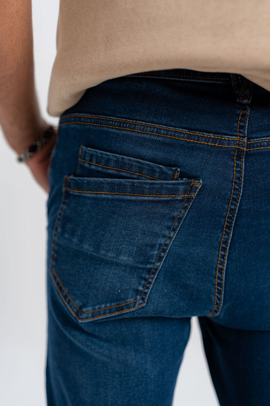 Blue Denim Jogger Jeans - Hustle N Holla