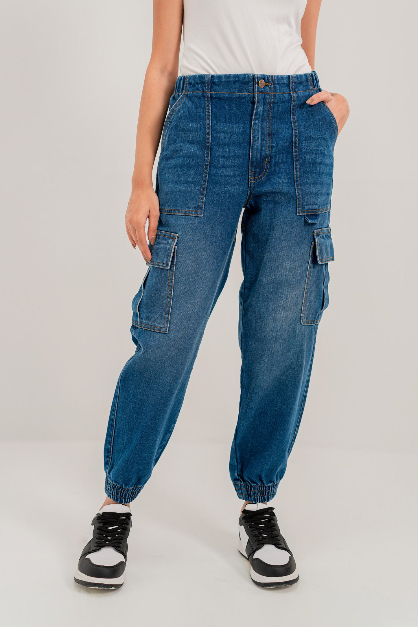 Blue Jogger Jeans - Hustle N Holla