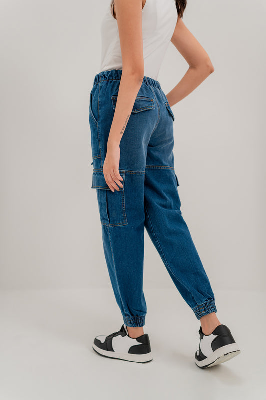 Blue Jogger Jeans - Hustle N Holla