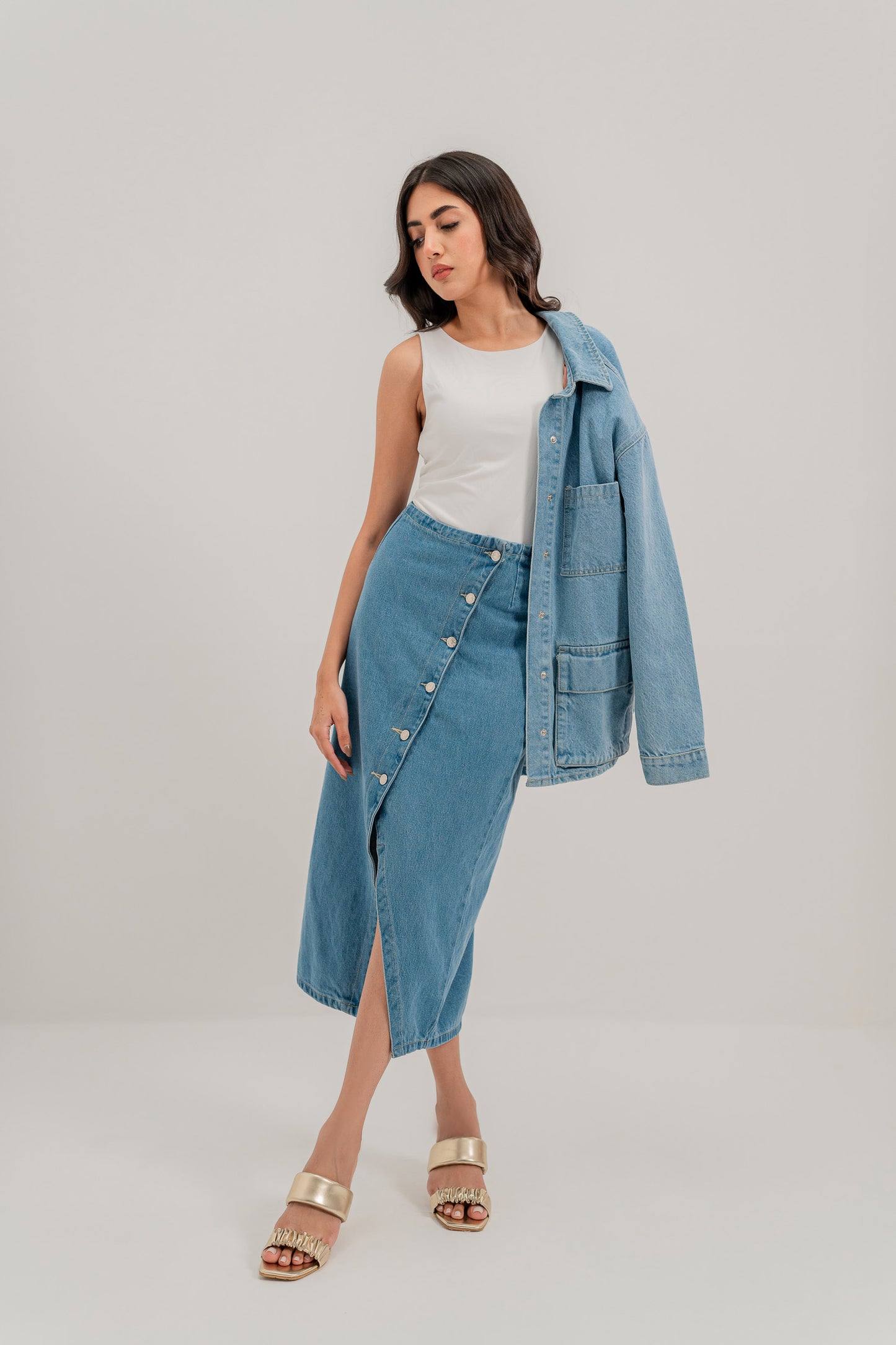 Aurora Slit Skirt - Hustle N Holla