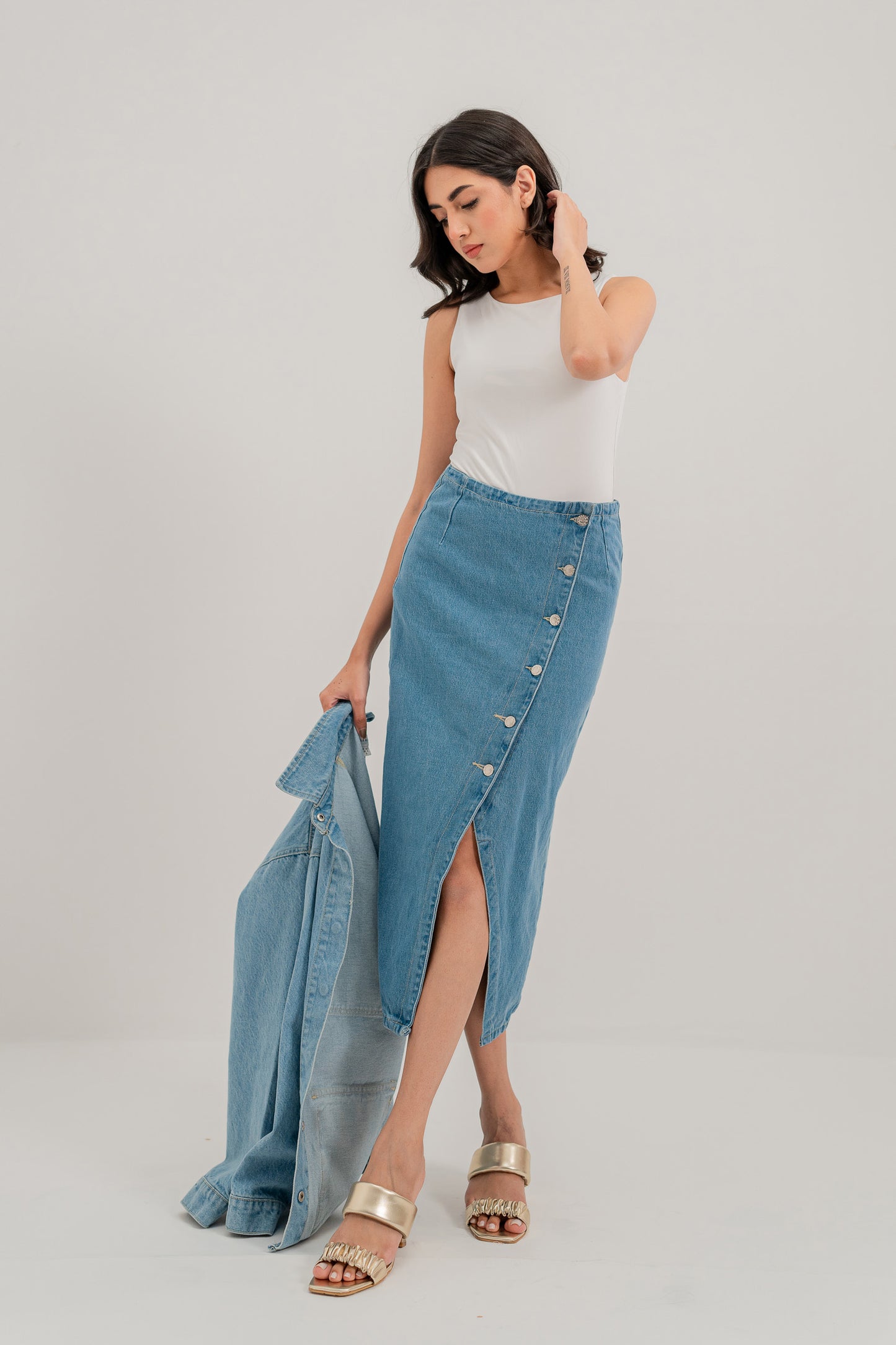 Aurora Slit Skirt - Hustle N Holla