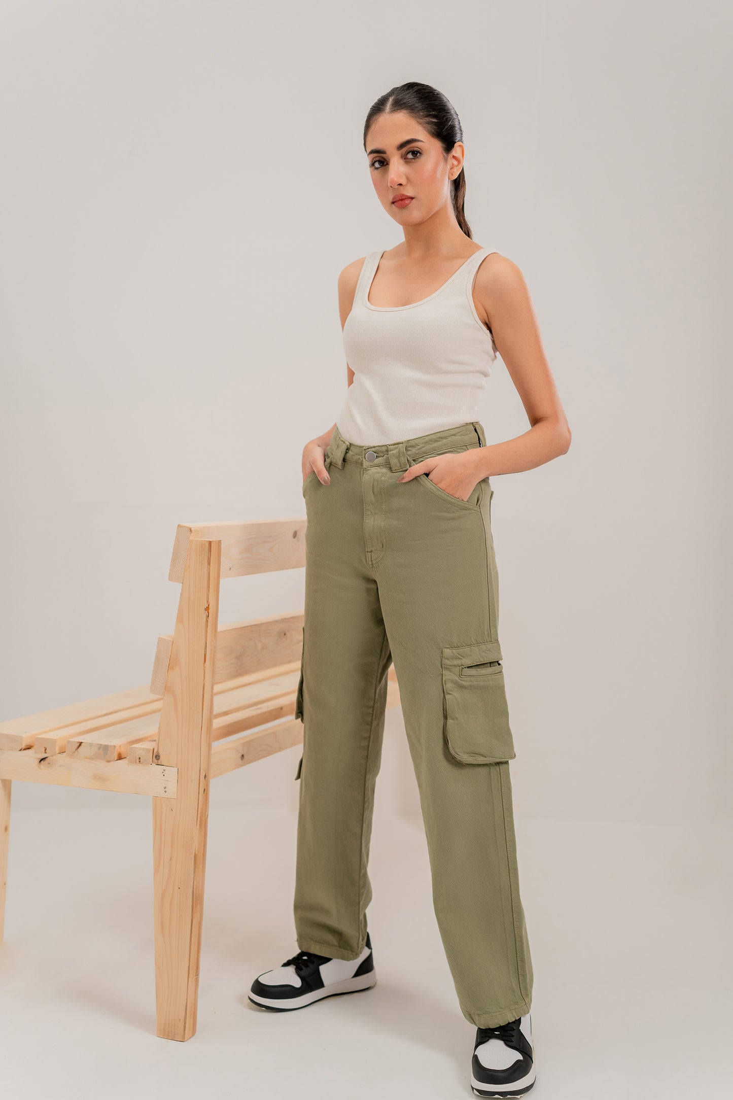 Pocketed Cargo Jeans - Hustle N Holla
