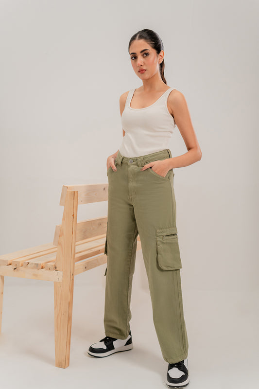Pocketed Cargo Jeans - Hustle N Holla