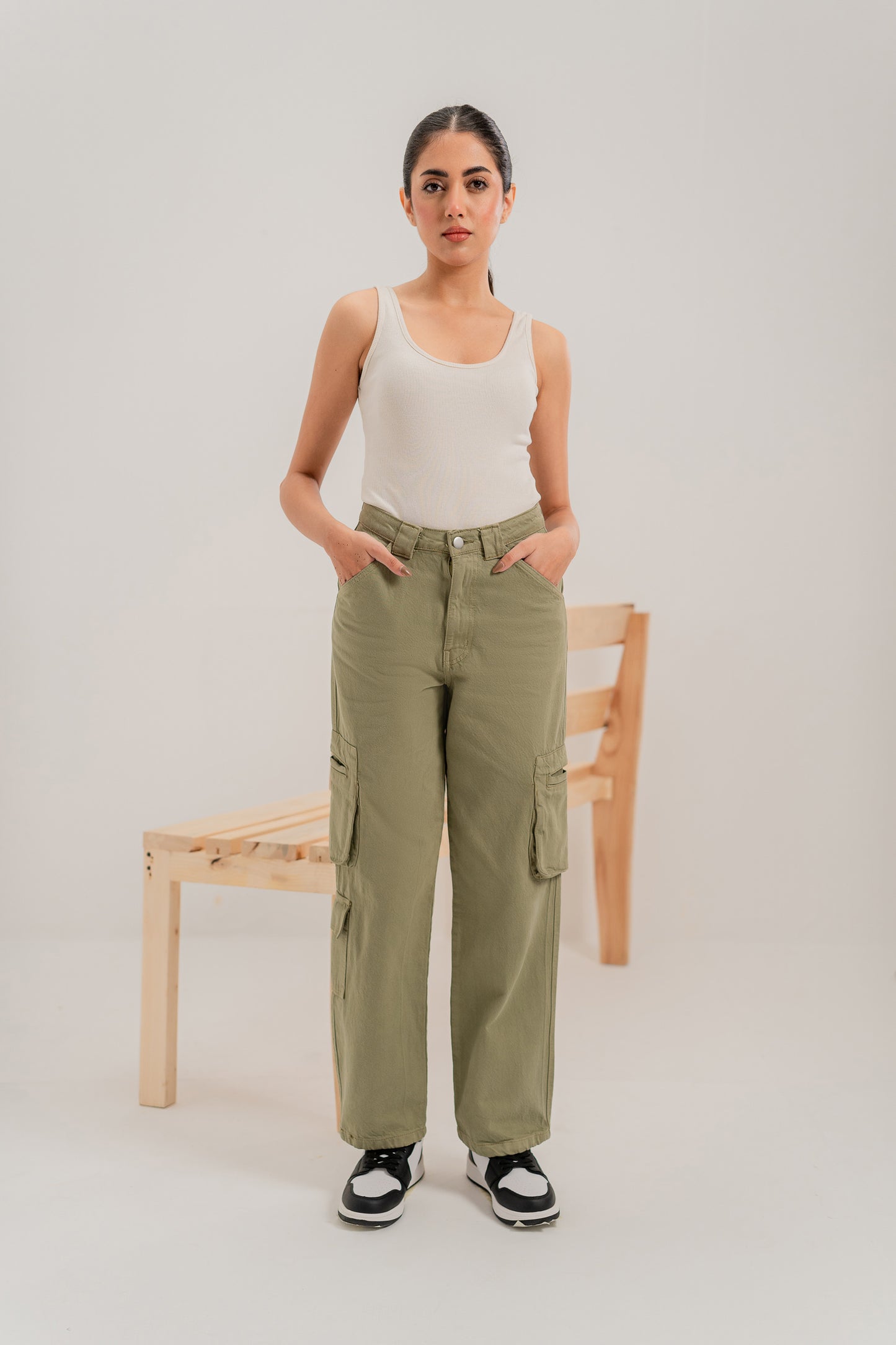 Pocketed Cargo Jeans - Hustle N Holla