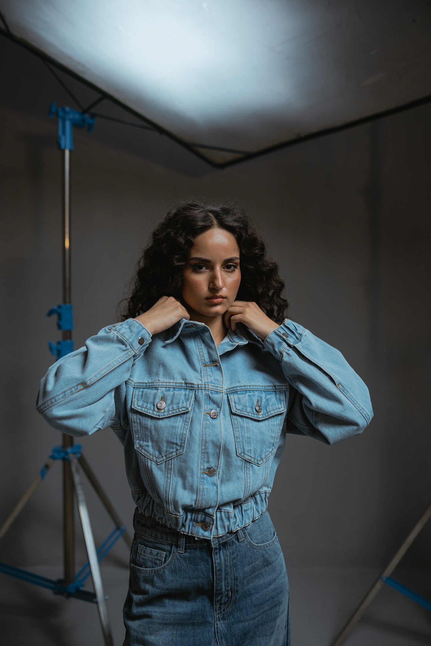 Cropped Denim Jacket