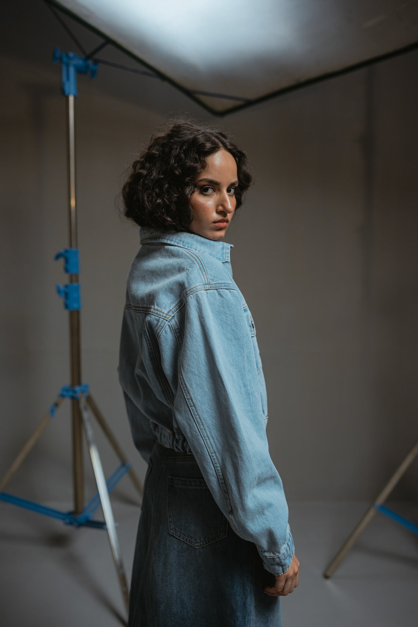 Cropped Denim Jacket