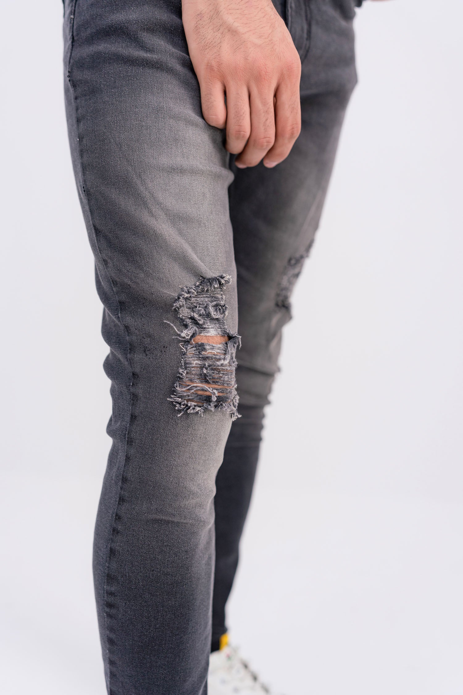 Deep Grey Skinny Jeans - Hustle N Holla