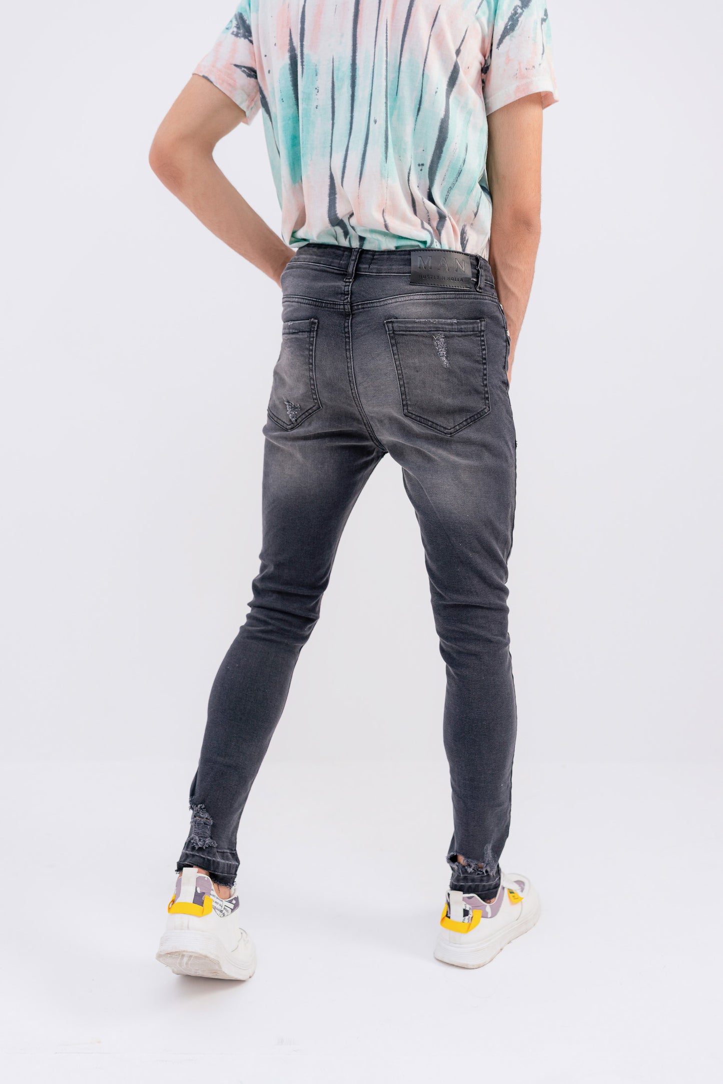 Deep Grey Skinny Jeans
