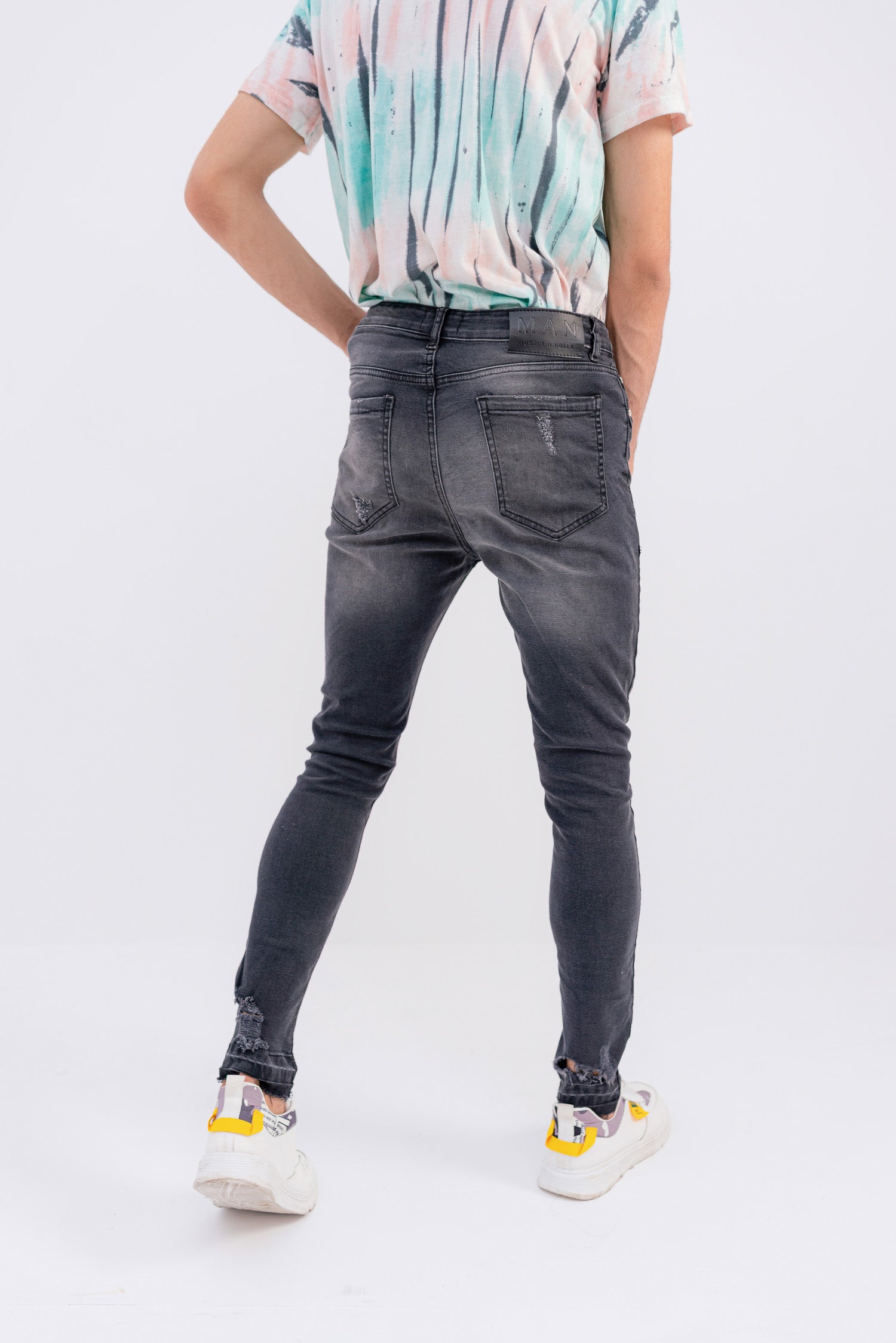 Deep Grey Skinny Jeans - Hustle N Holla