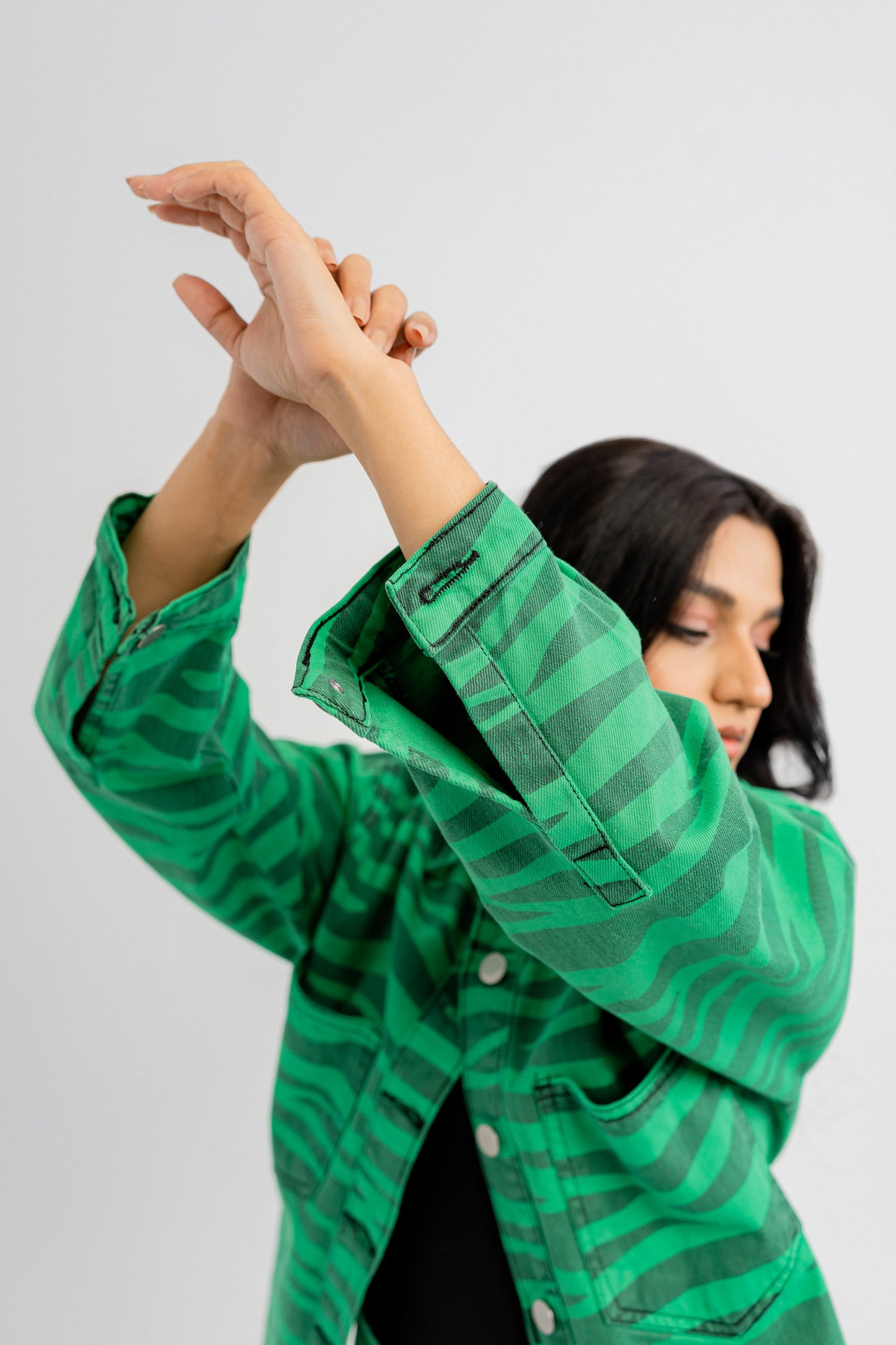 Green Printed Shirt