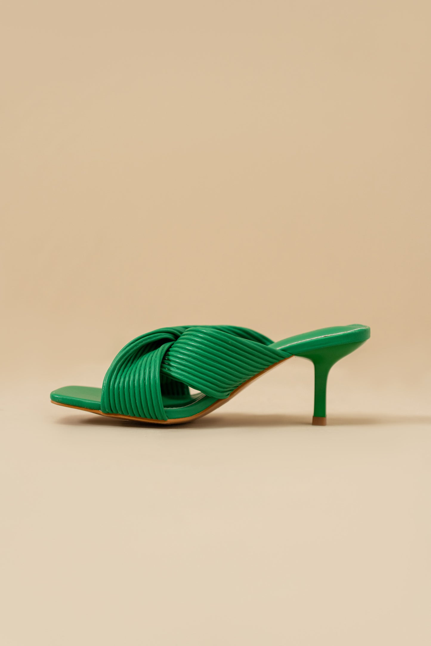 Green Twist Heels