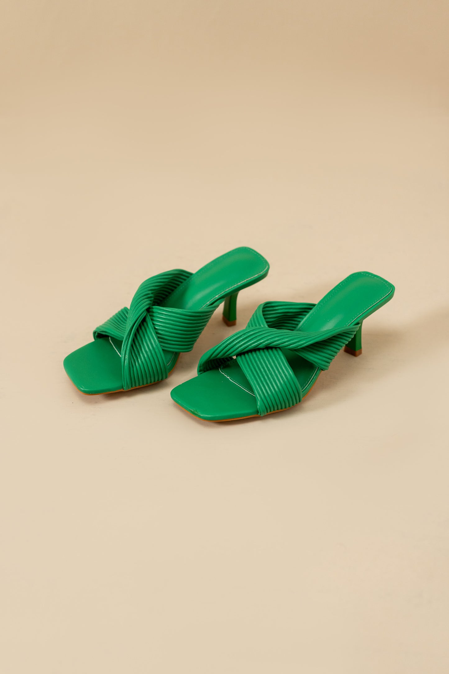 Green Twist Heels
