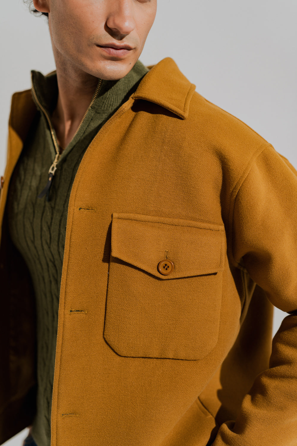 Camel Brown Oversized Wool Shacket - Hustle N Holla