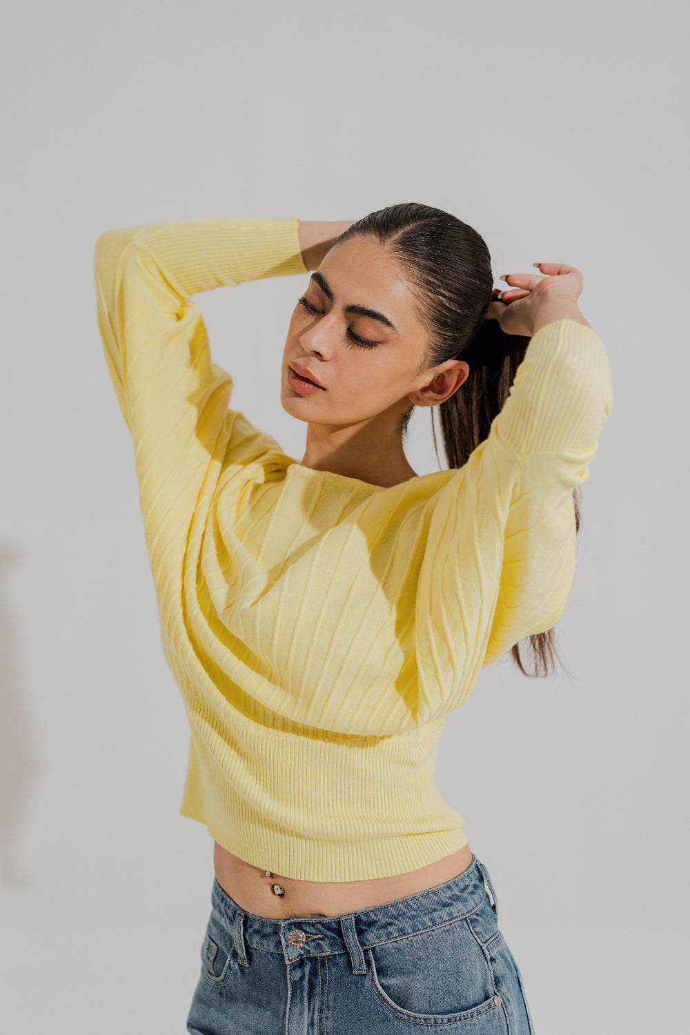 Yellow Relaxed Fit Sweater - Hustle N Holla
