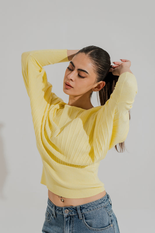 Yellow Relaxed Fit Sweater - Hustle N Holla