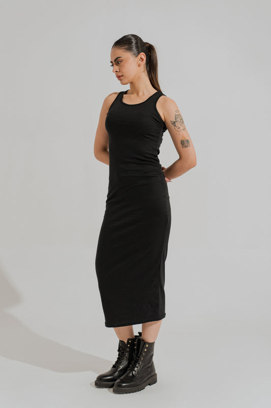Basic Sleeveless Midi Dress - Hustle N Holla