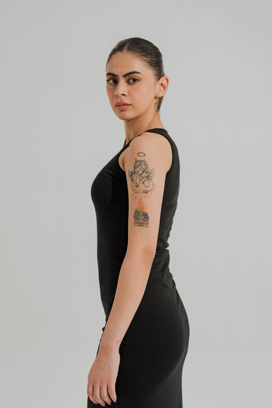 Basic Sleeveless Midi Dress - Hustle N Holla