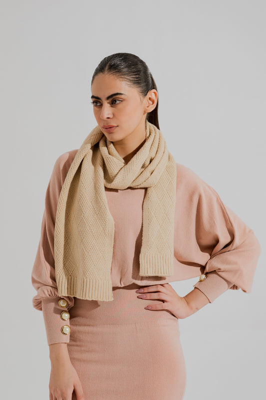 Peach Midi Sweater Dress - Hustle N Holla