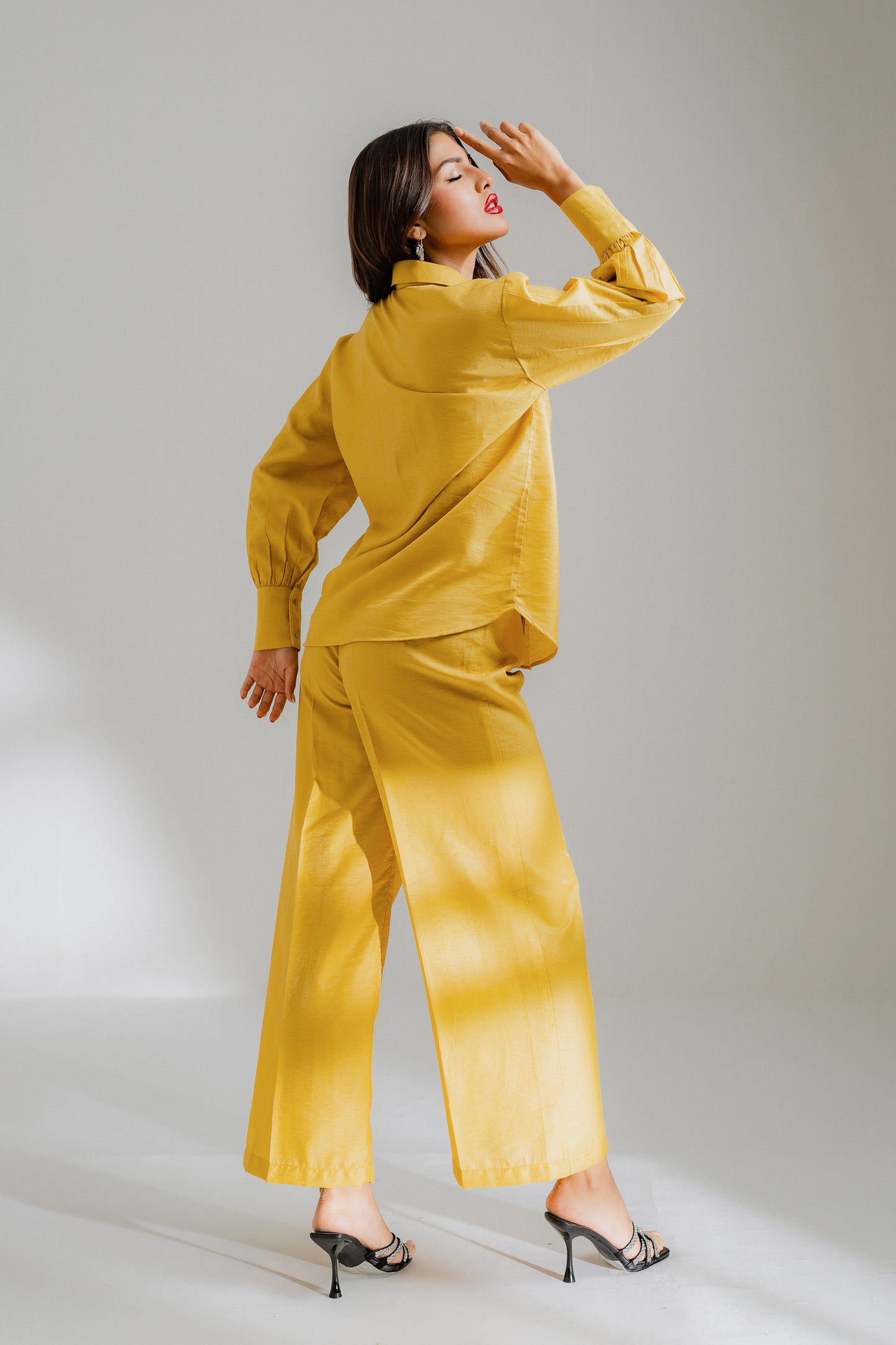 Mustard Shirt with Double Pockets - Hustle N Holla