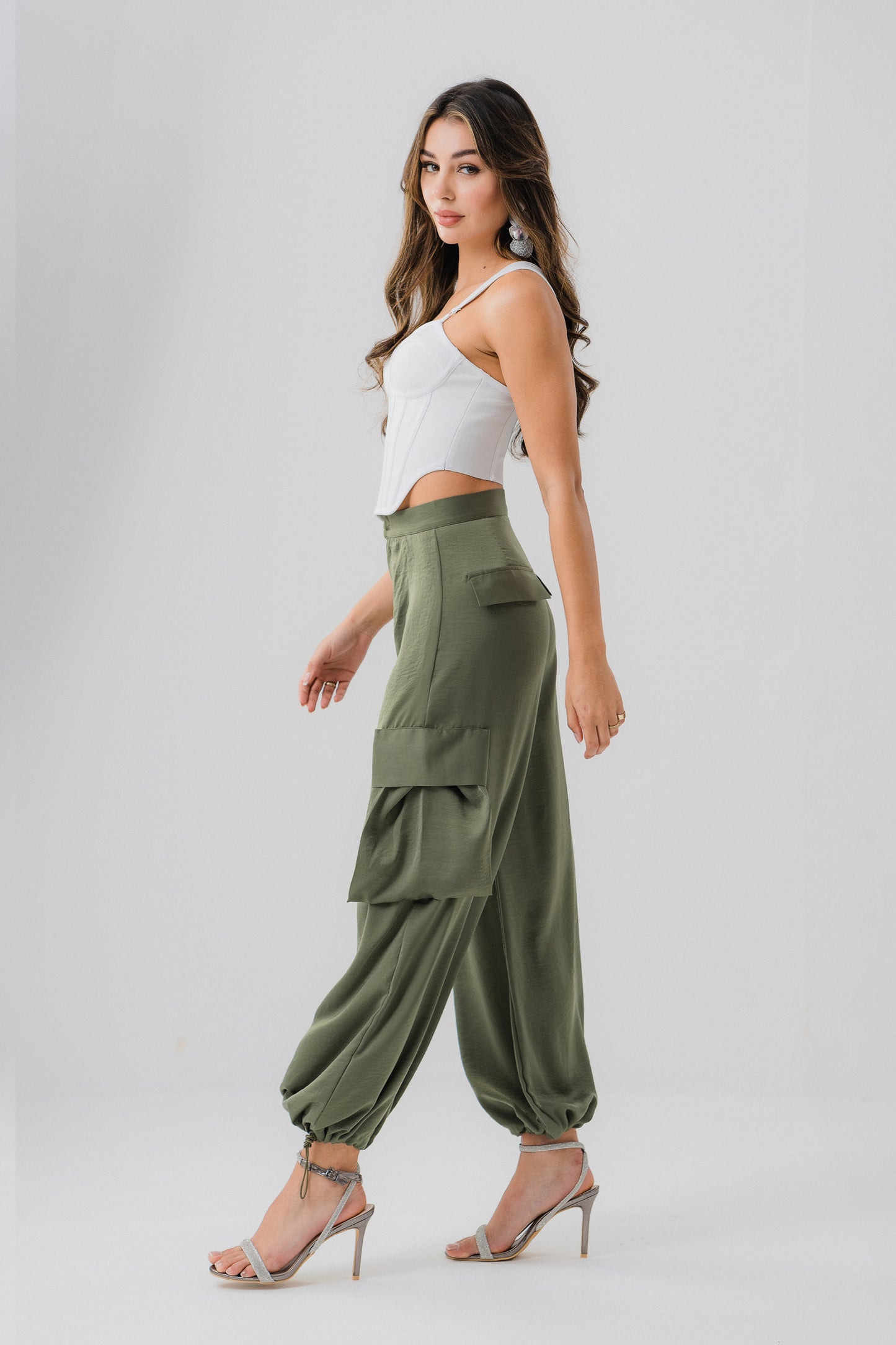 Silk Cargo Pants - Hustle N Holla